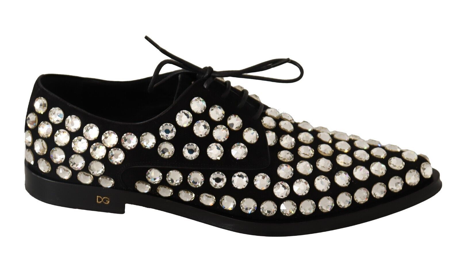 Dolce & Gabbana Елегантни обувки с връзки, украсени с кристали