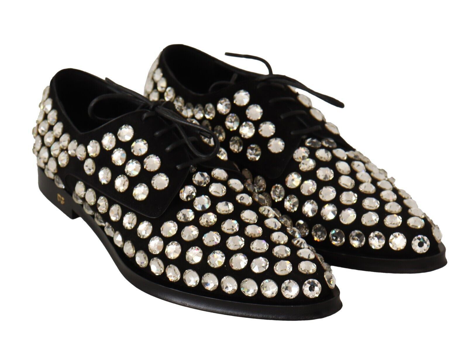 Dolce & Gabbana Елегантни обувки с връзки, украсени с кристали