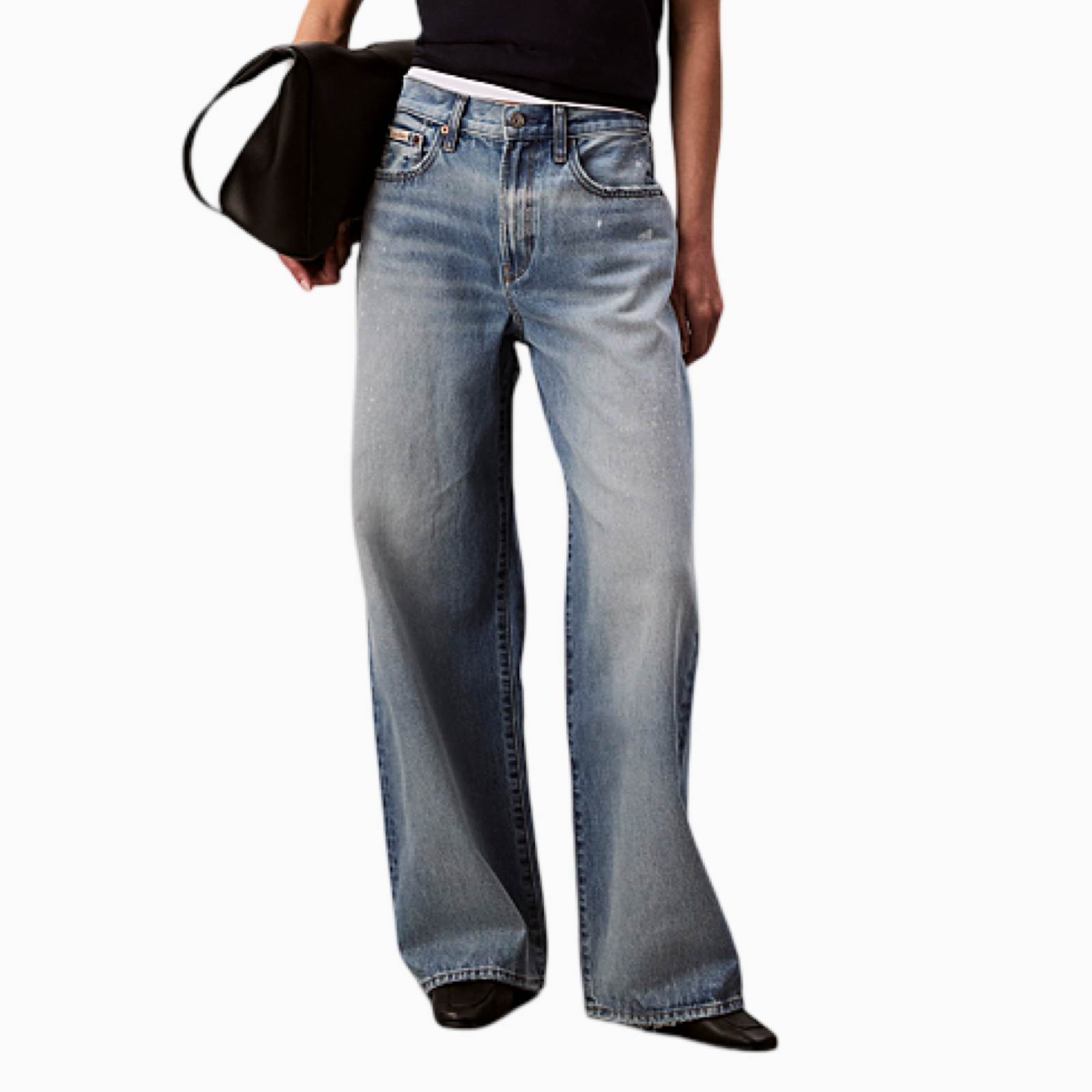 Дамски дънки Calvin Klein Women Jeans LV047C702G Front View
