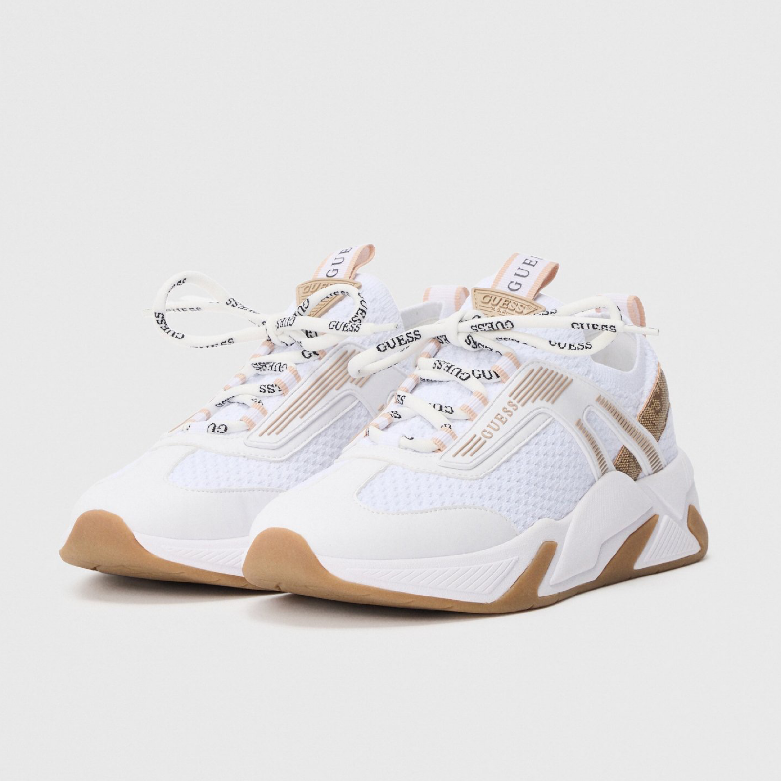 Дамски маратонки Guess Women Sneakers FLPGEN FAP12 White Front View