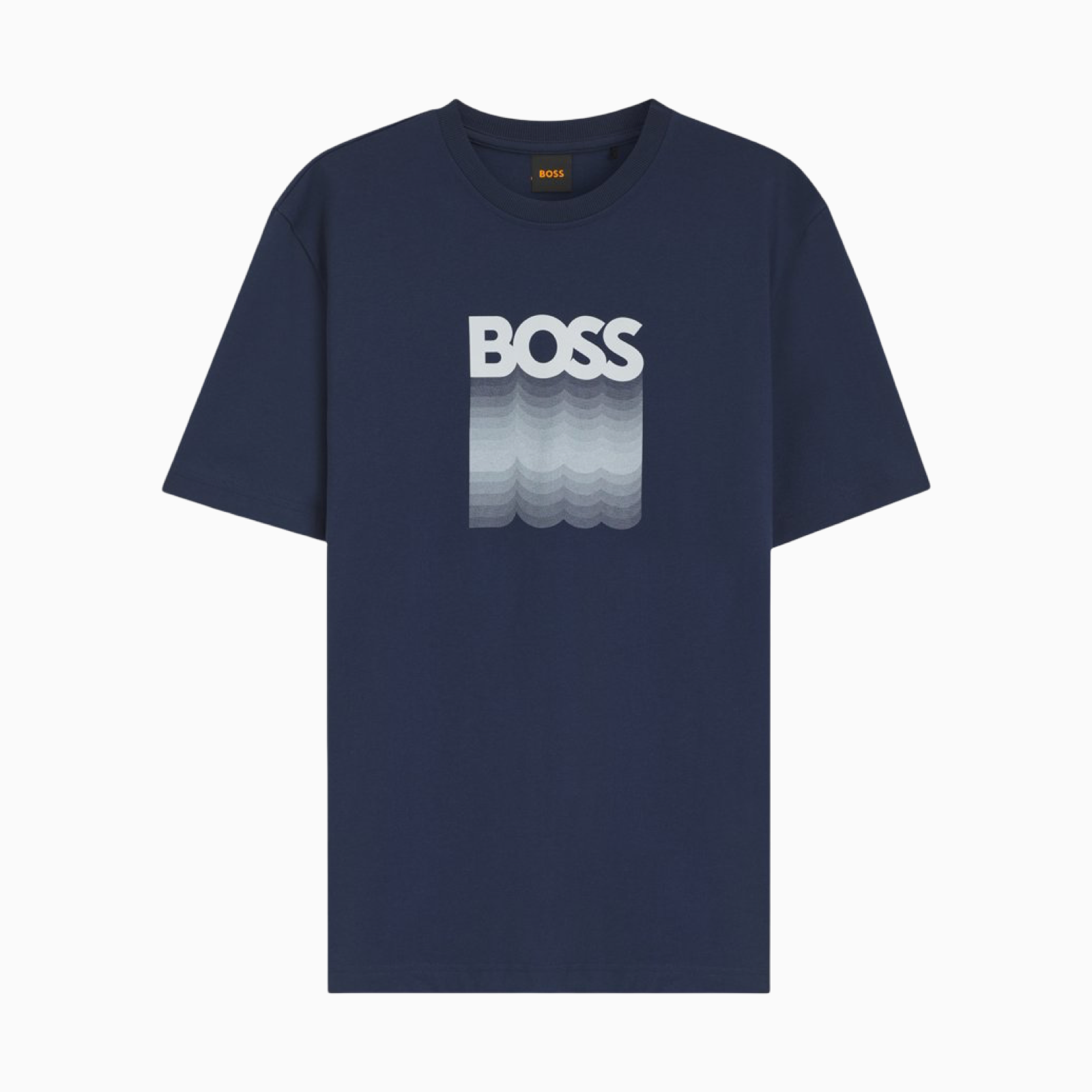 Мъжка синя тениска Boss Men T-shirt 50556009 464 Front View