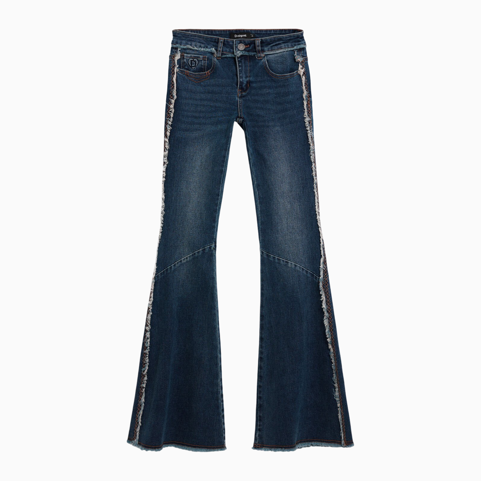 Дамски дънки Desigual Women Jeans 26SWDD09 5008 Front View