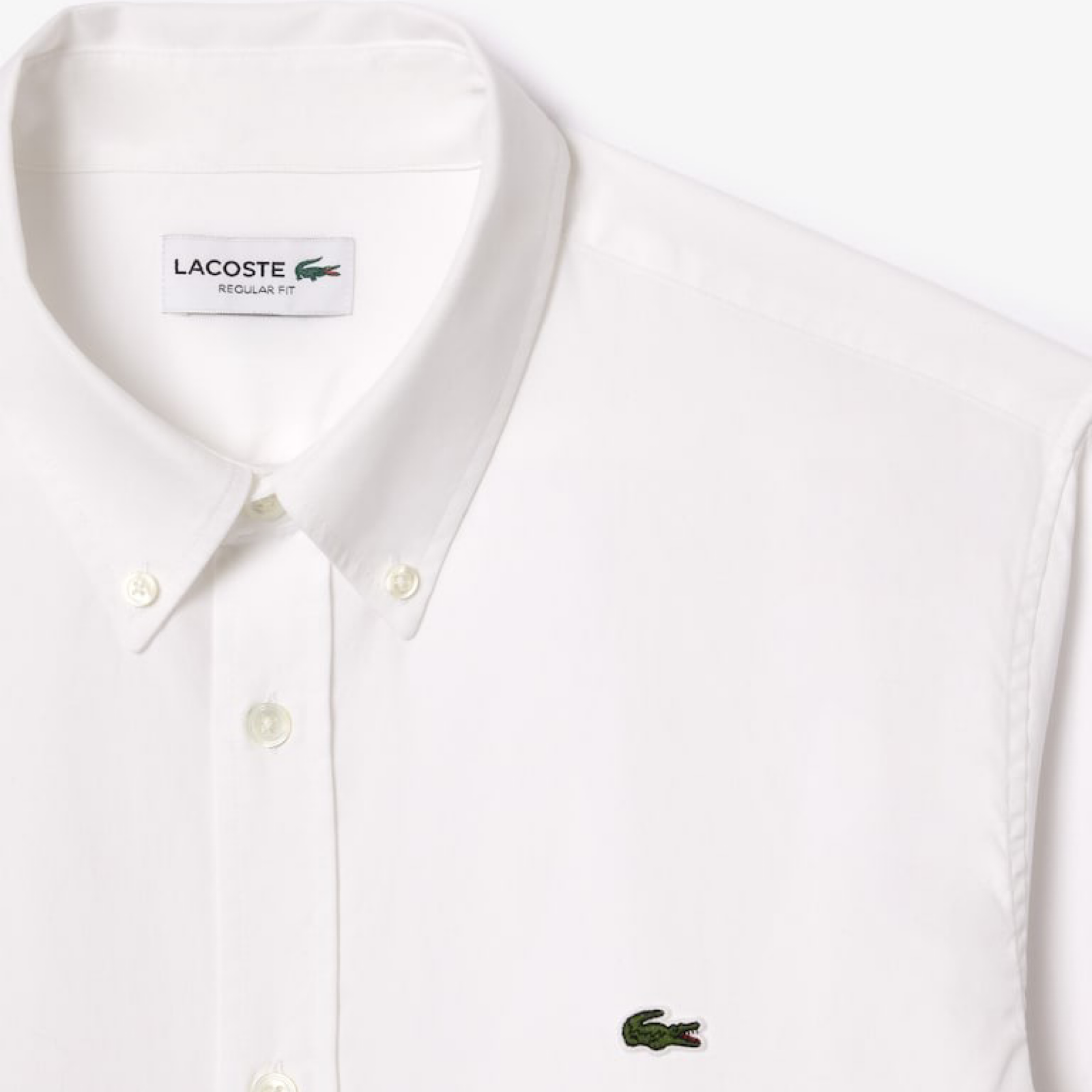 Мъжка бяла риза Lacoste CH2933-00 Close-Up