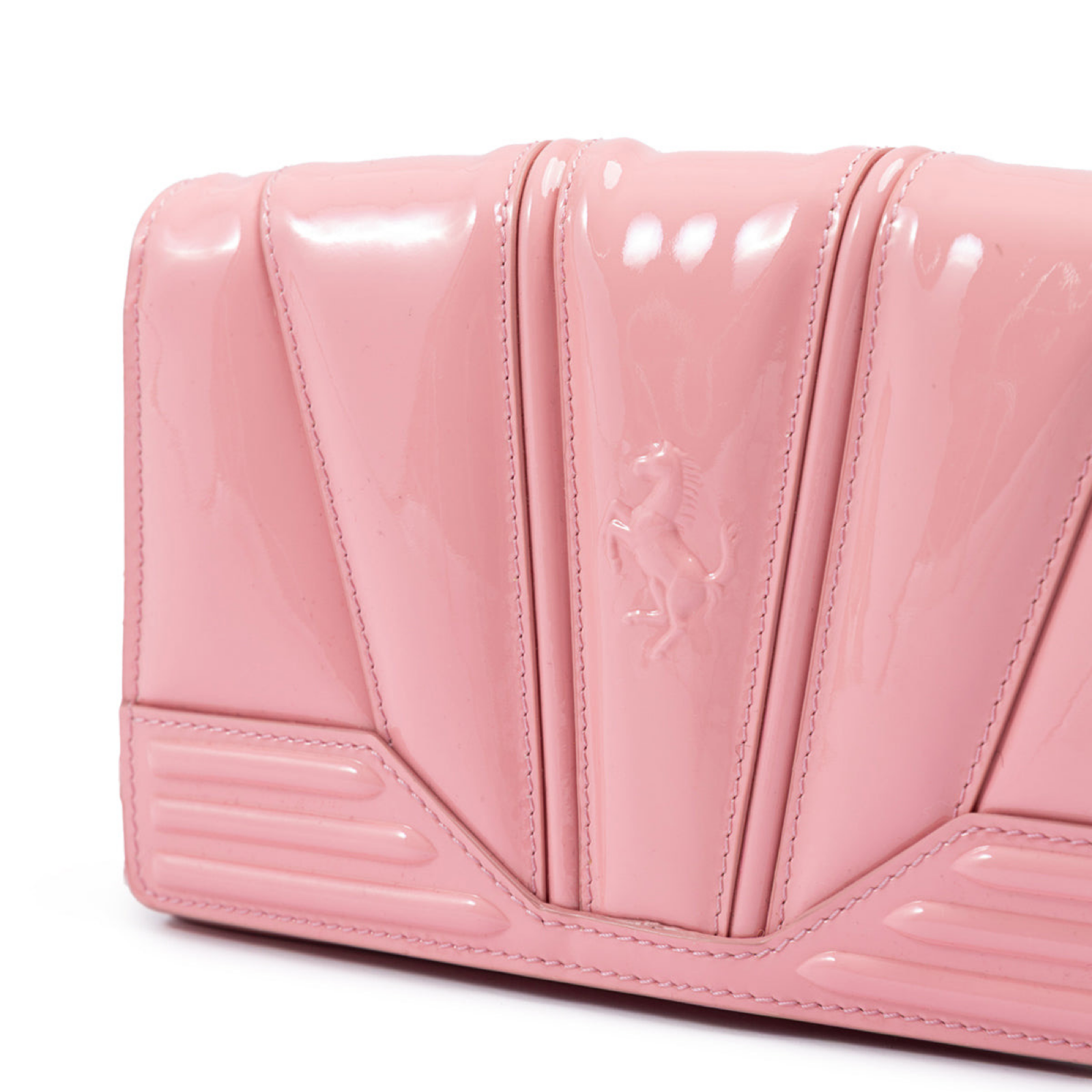 Ferrari GT Patent Leather Bag Close-Up