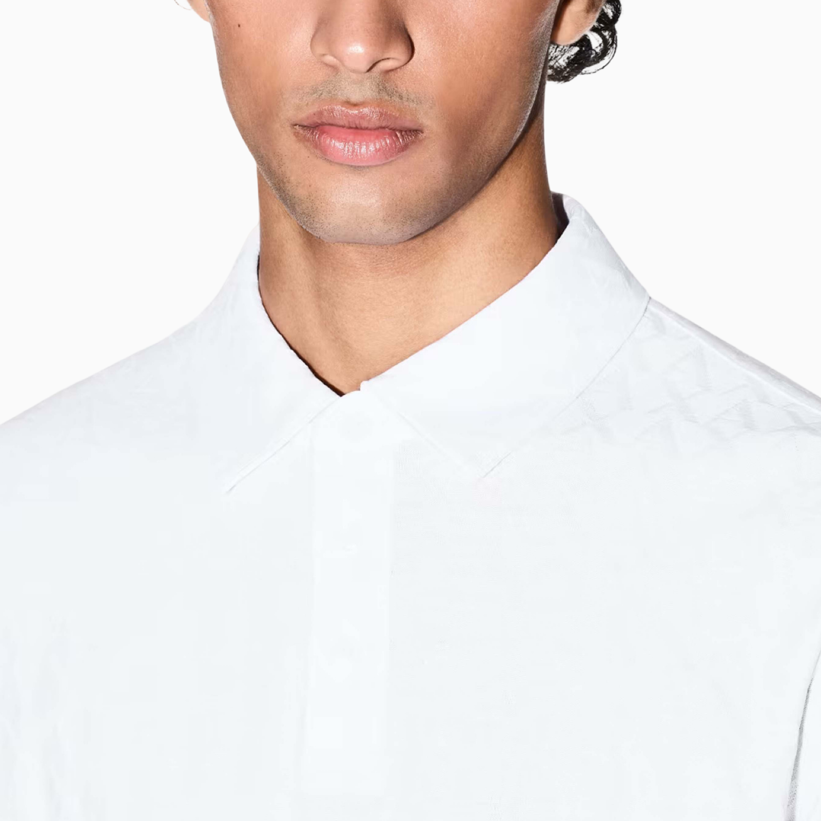 Мъжка бяла поло Armani Exchange Men Polo XM001292 AF10337 U0002 Close-Up