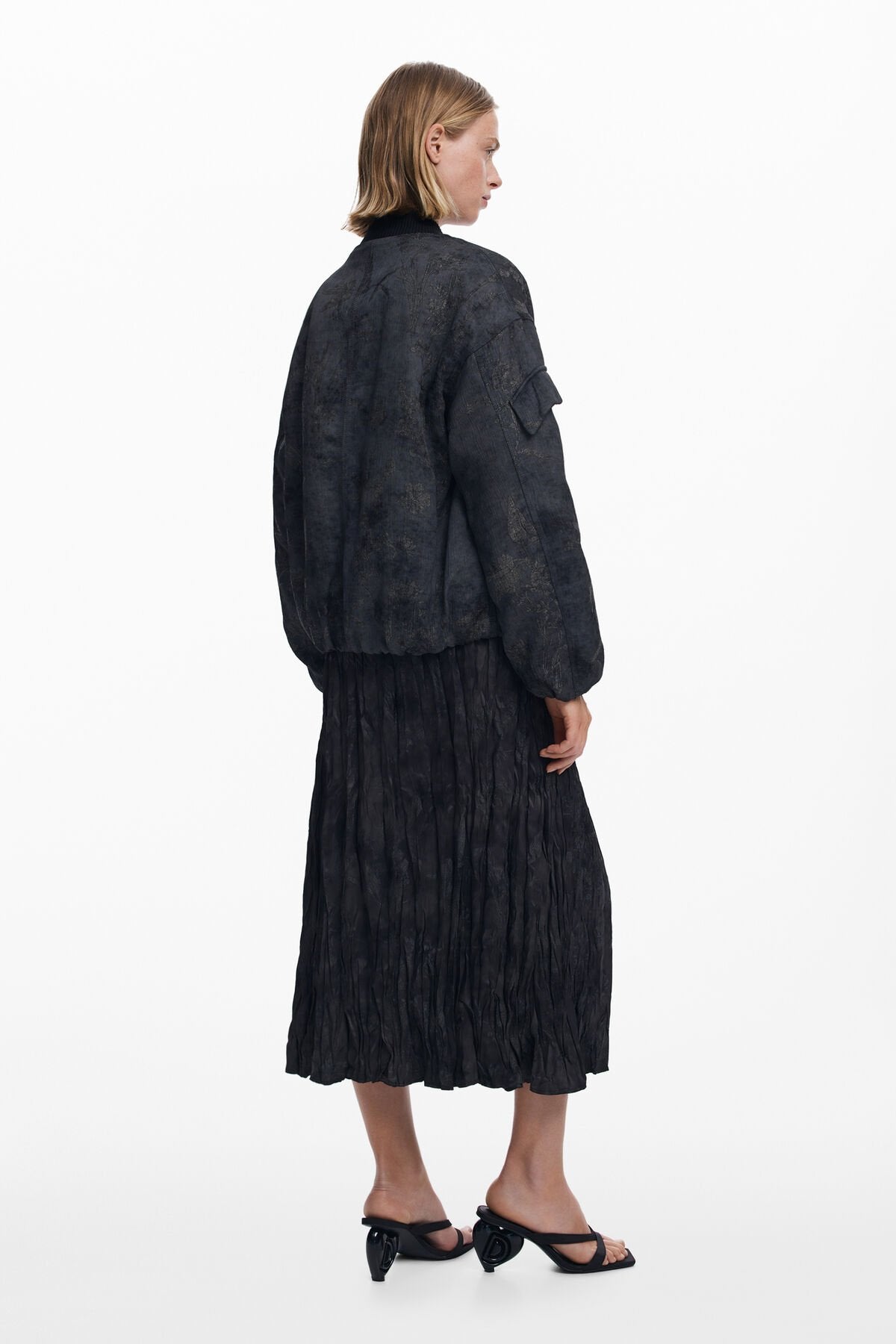 Дамско яке Women’s bomber jacket Desigual 25WWEW26 2000 back view