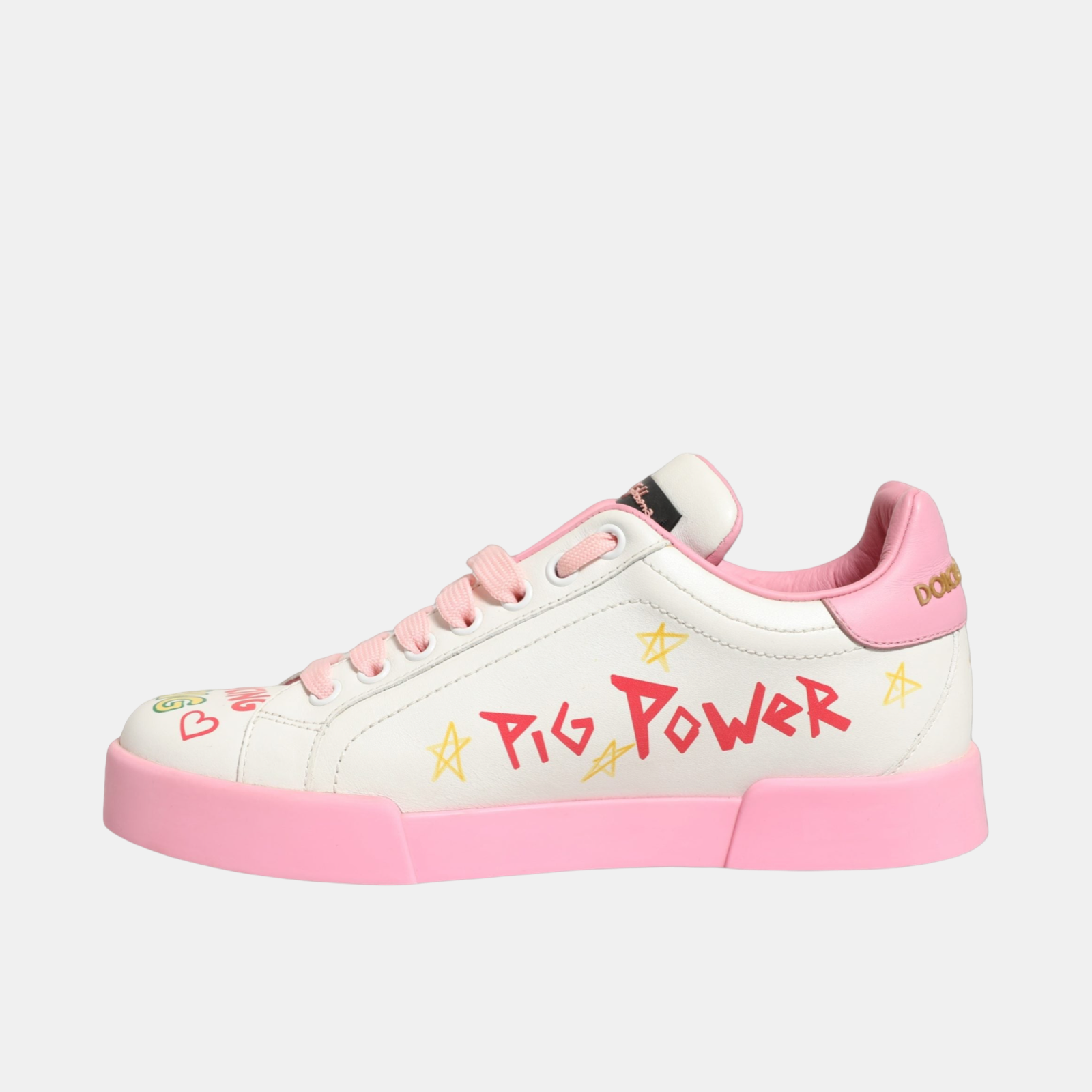 Dolce & Gabbana Portofino Royal Pig Sneakers Medial View