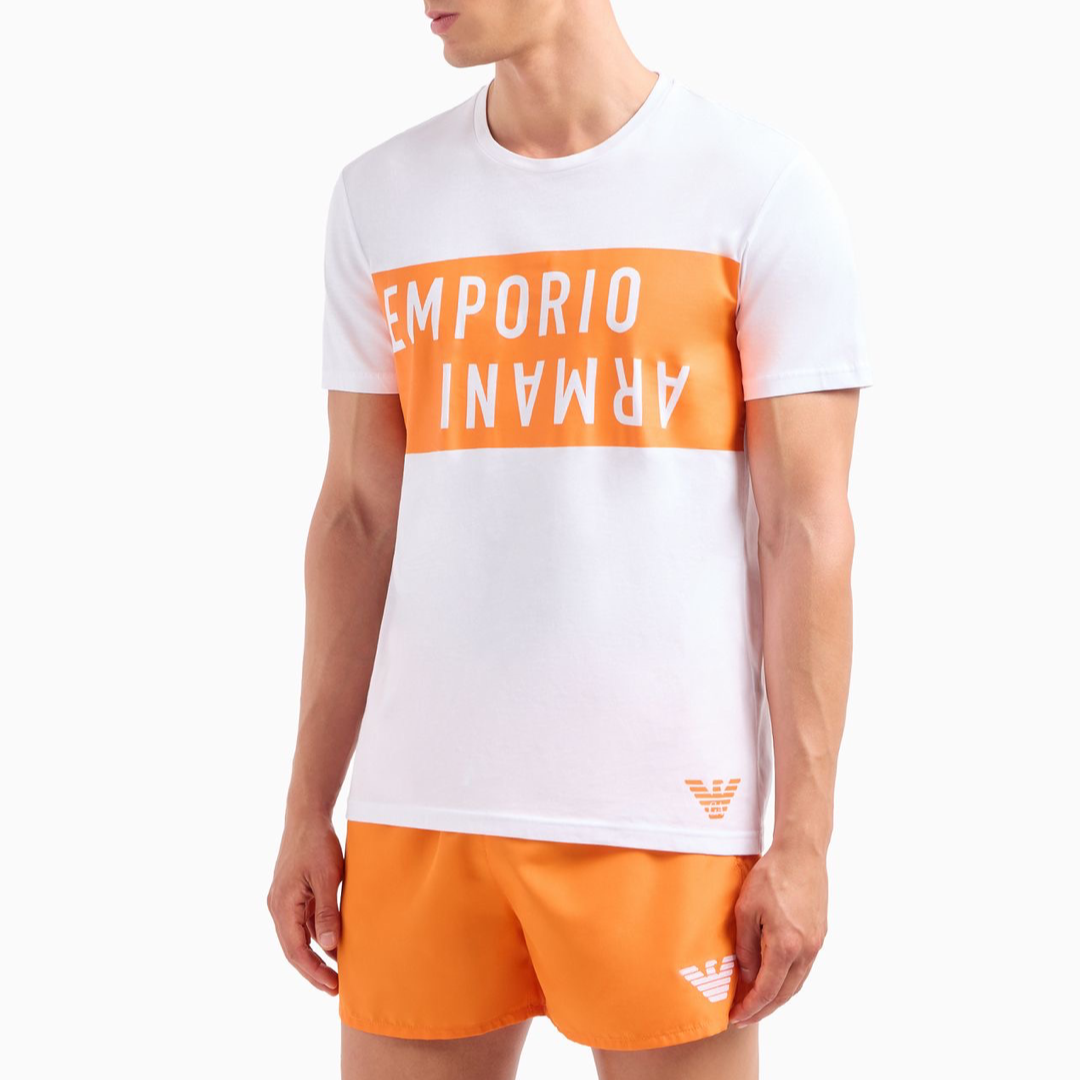 Мъжка тениска Emporio Armani бяла 211818 4R476