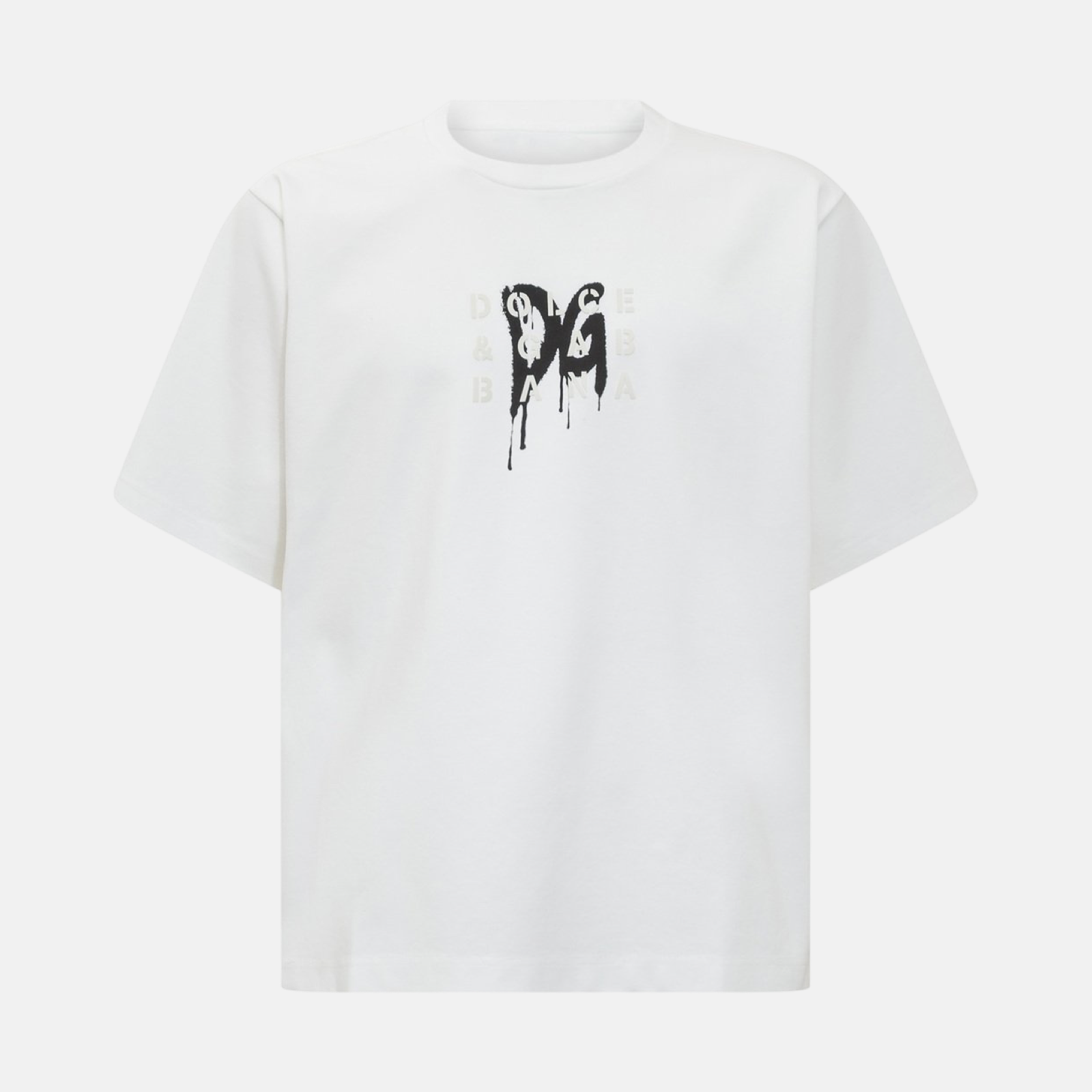 Мъжка бяла тениска Dolce & Gabbana DG Logo Men T-shirt