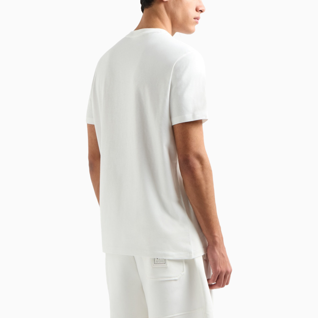 Мъжка тениска Men’s t-shirt Armani Exchange XM000544 AF10361 U0009 off white back view