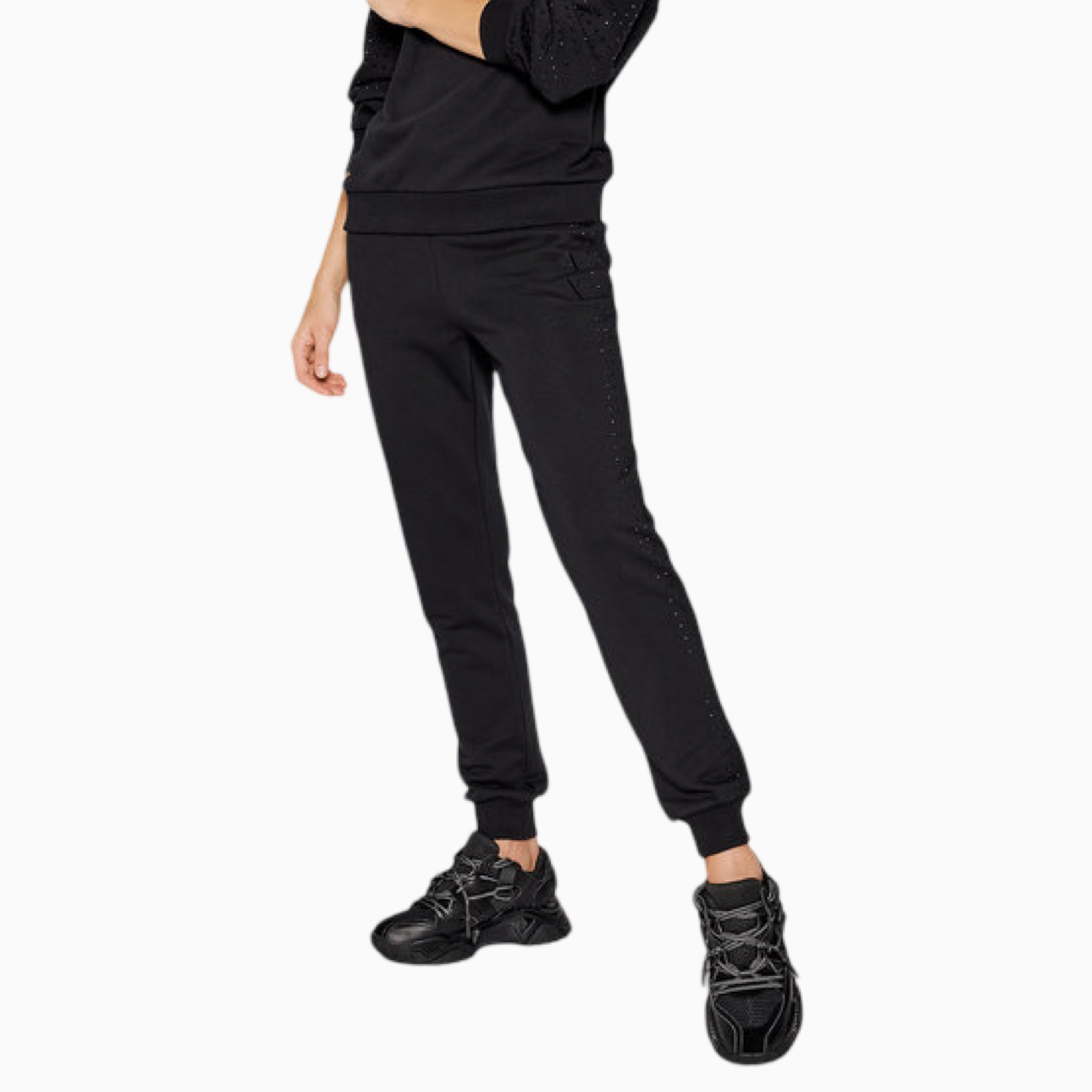 Дамско черно спортно долнище Armani Exchange 6KYP96 YJ6PZ