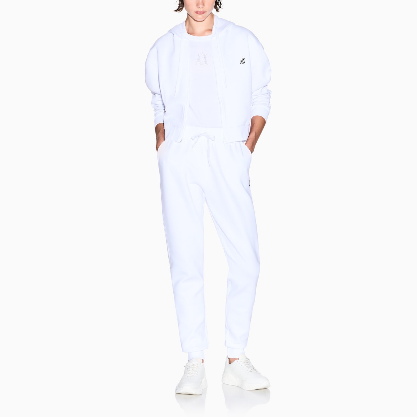 Дамски бял суичър Armani Exchange Women Sweatshirt XW000822 AF10818 U0002 Front View