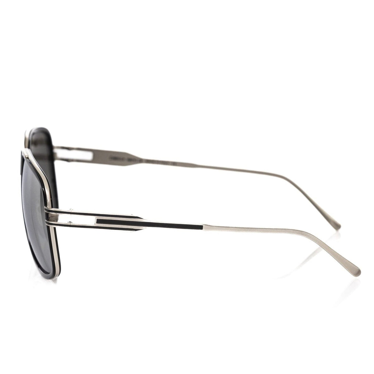 Мъжки слънчеви очила Frankie Morello Men Sunglasses FEMF8017US FR-02 NERO/SILVER Side View