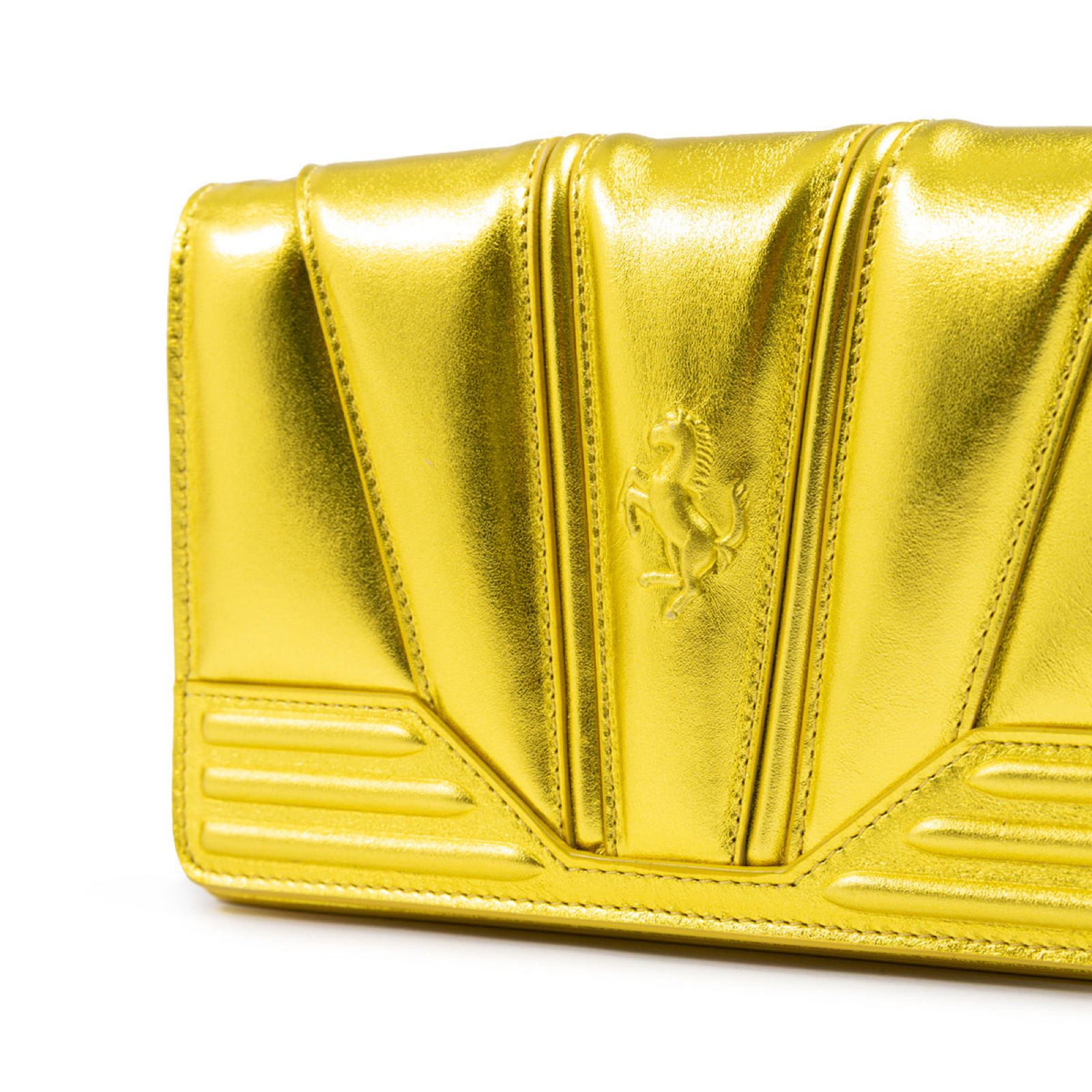 Ferrari GT Patent Leather Bag Close-Up