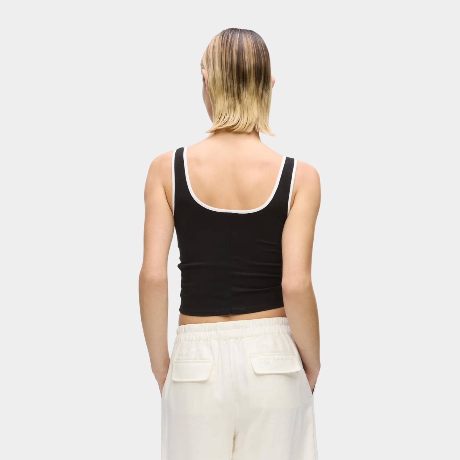Дамски топ Karl Lagerfeld Jeans Women Crop Top B2W17051 999 Back View