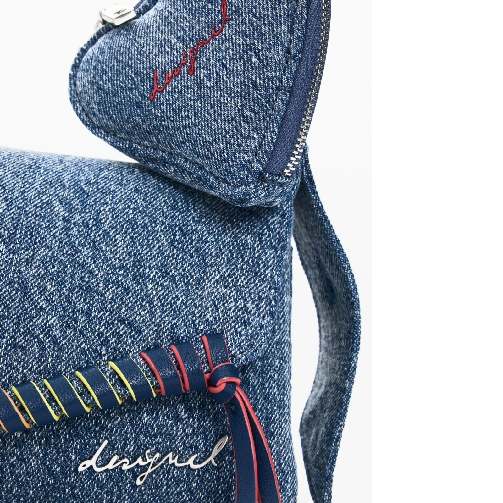 Дамска дънкова чанта Desigual Women Shoulder Bag 26SAXD32 5005U Close-Up