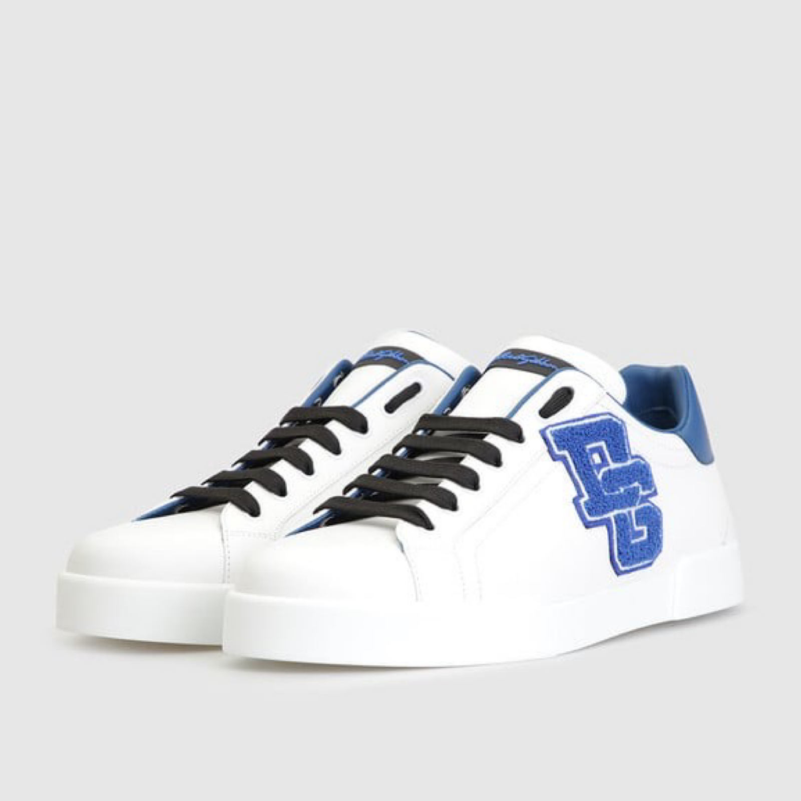 Dolce & Gabbana Portofino DG Logo Men Sneakers CS1558 AH504 Medial View