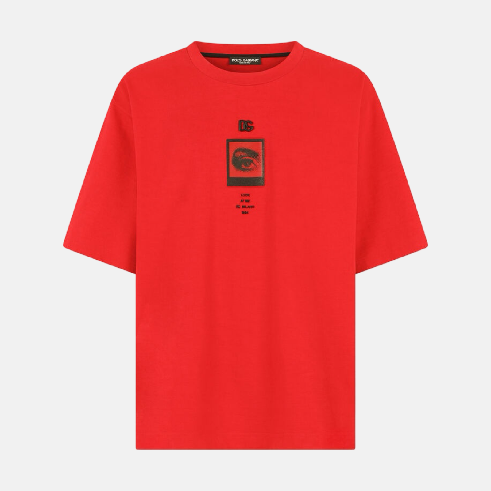 Мъжка червена тениска Dolce & Gabbana DG Eye Men T-shirt
