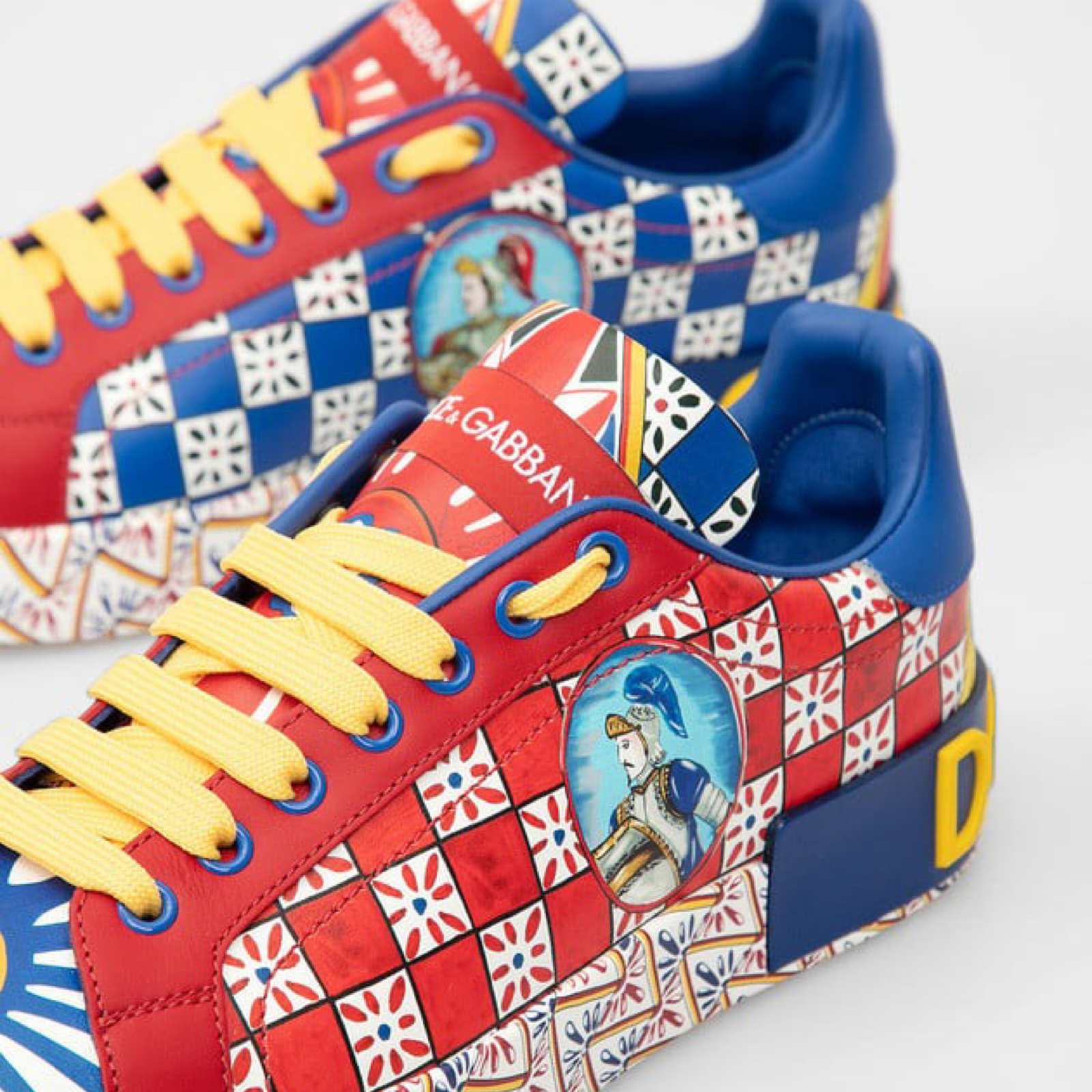 Dolce & Gabbana Portofino Carretto Women Sneakers Close-Up
