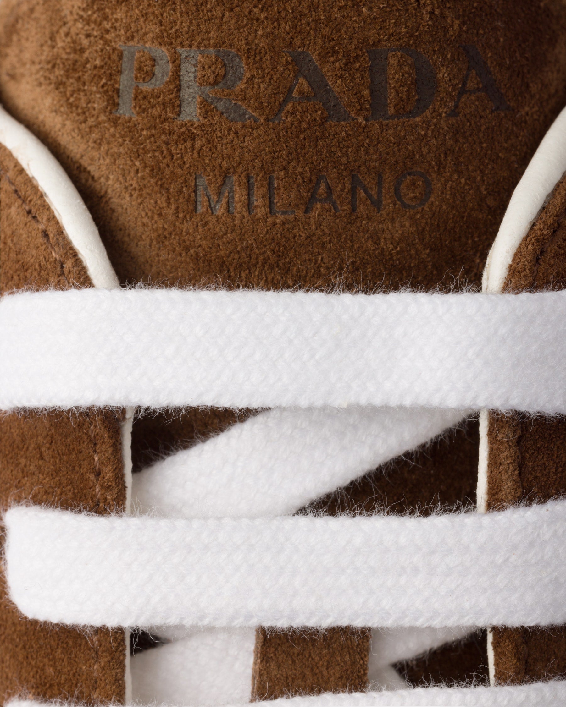 Дамски спортни обувки Women’s sneakers Prada 1E152OF020054F0324 Brown logo view