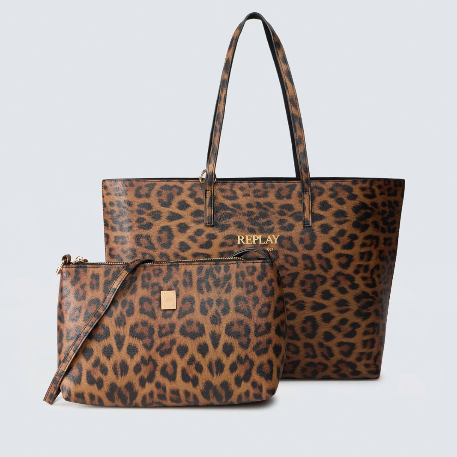 Дамска шопинг чанта и клъч Replay Women Reversible Bag With Clutch FW3553.006.A2003D Front View