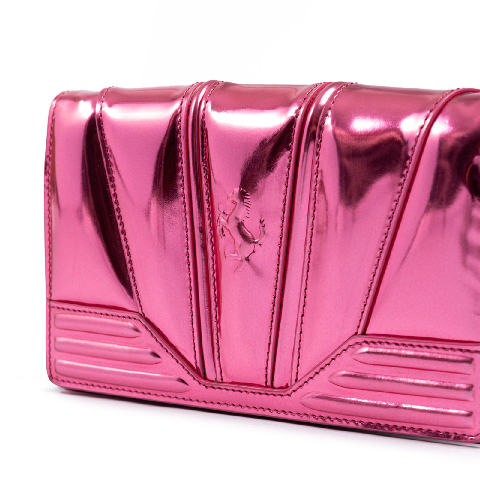 Ferrari GT Patent Leather Bag Close-Up