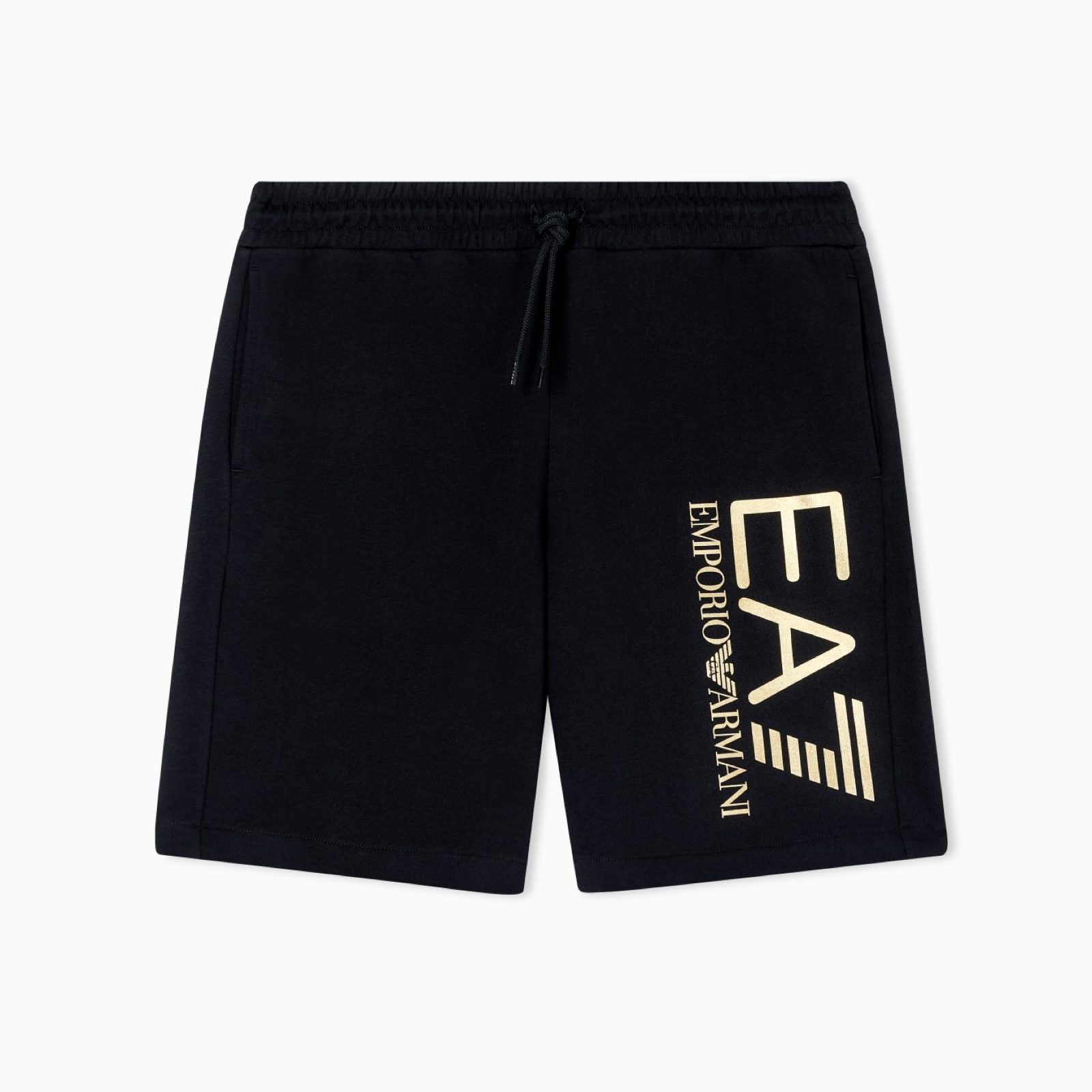 Мъжки черни къси панталони EA7 Emporio Armani Men Shorts 7M001414 AF22266 MC004 Front View