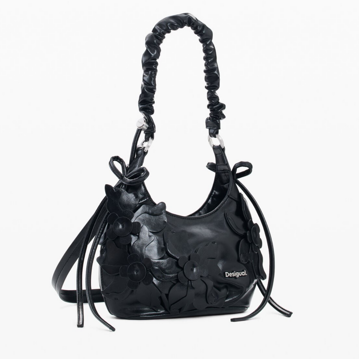Дамска черна чанта Desigual Women Shoulder Bag 26WAXP62 2000 Side View
