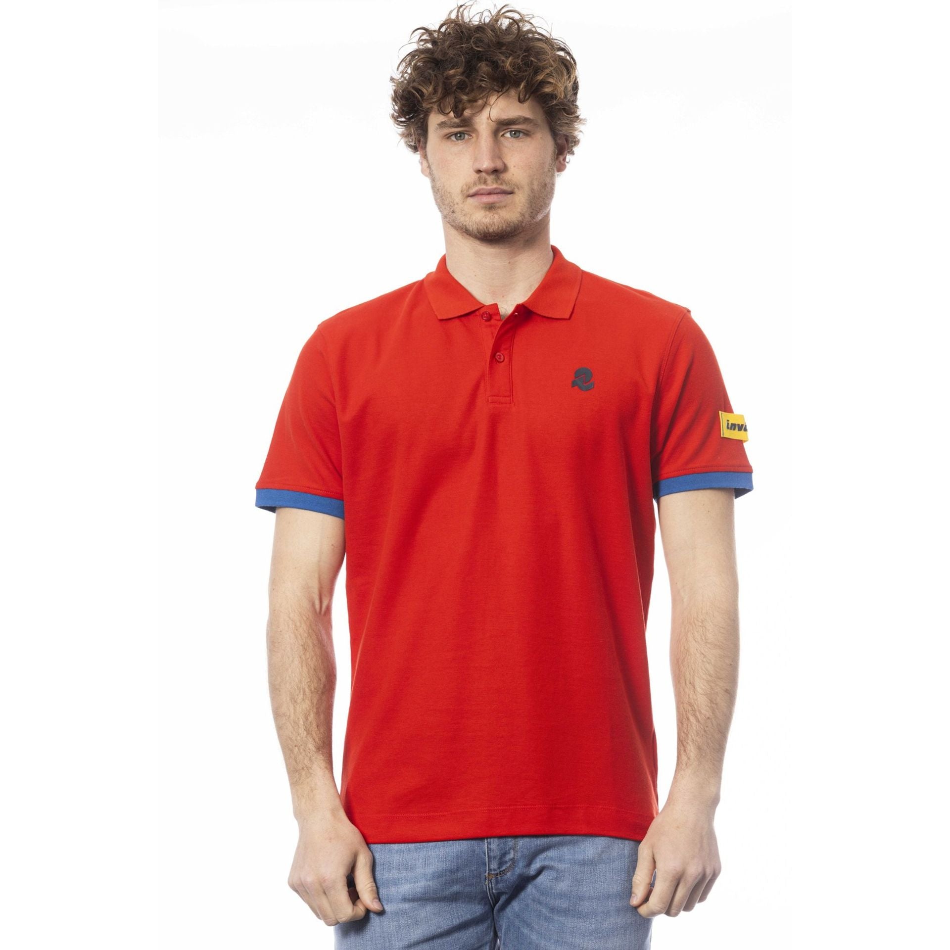 Мъжка поло тениска в червено Men’s polo shirt Invicta in Red 4452284U 3ROSSO Front view