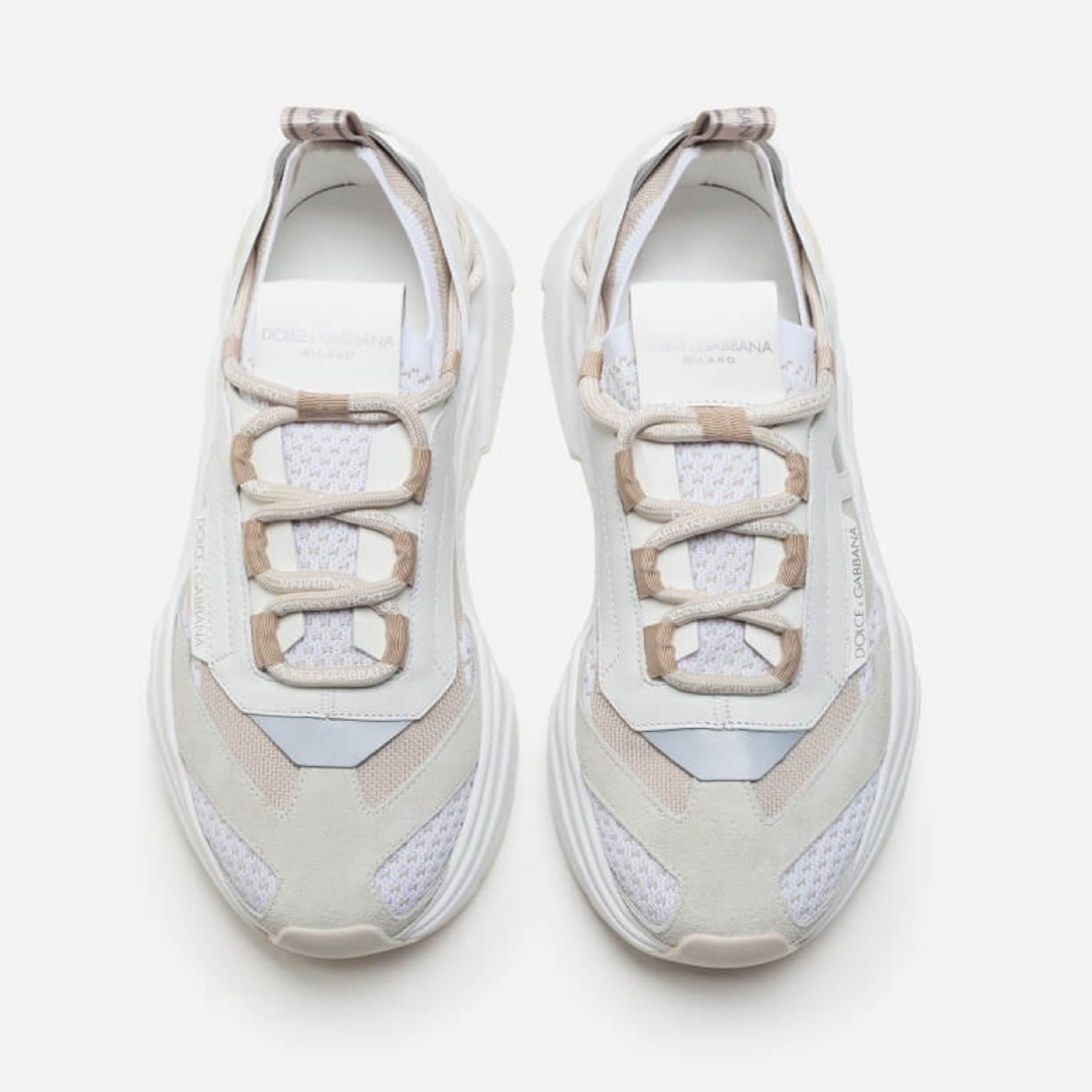Мъжки бяло бежови маратонки Dolce & Gabbana Daymaster Men Sneakers