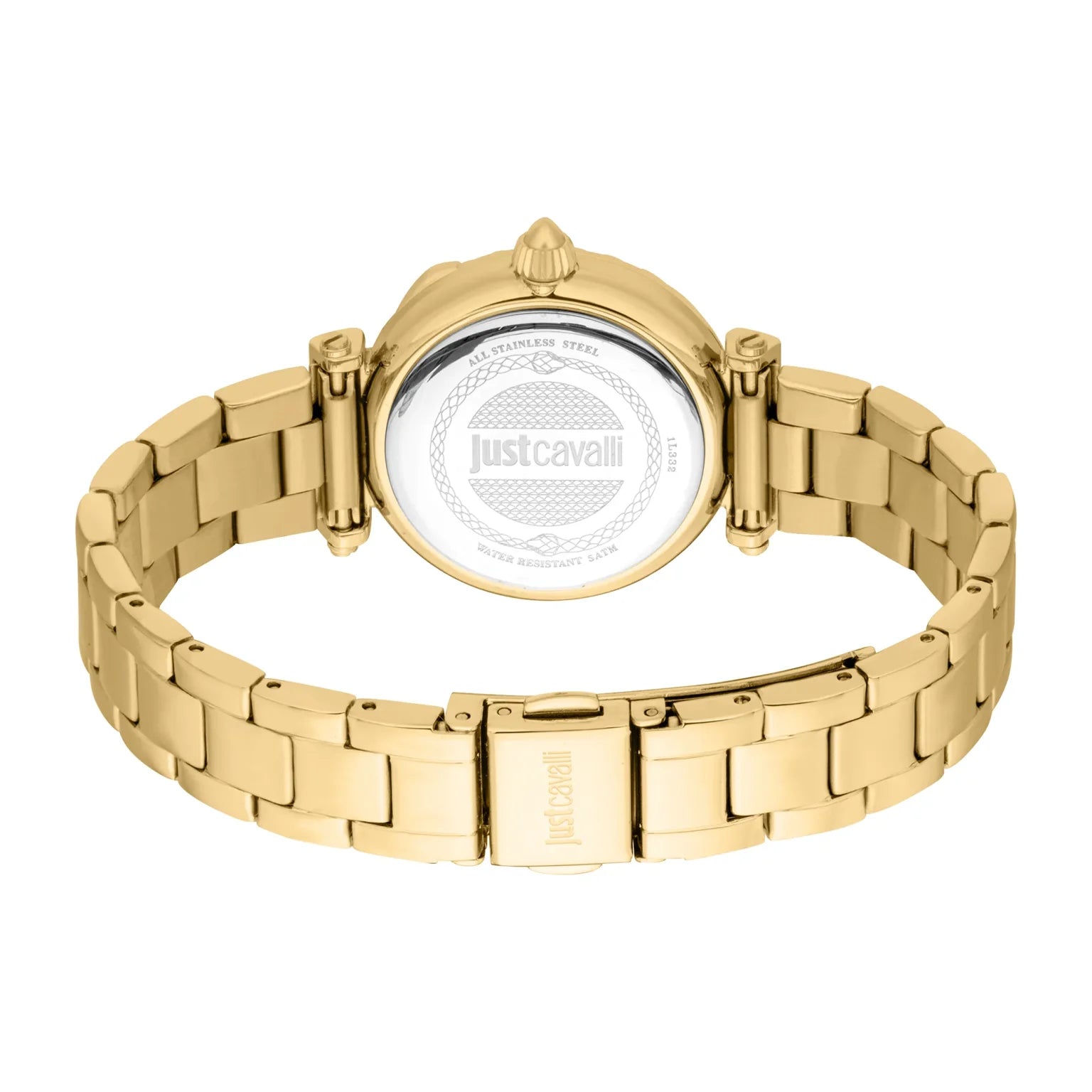 Комплект дамски часовник и гривна Women’s watch Just Cavalli SET Curiosa JC1L332M0065 Yellow Gold Turquoise