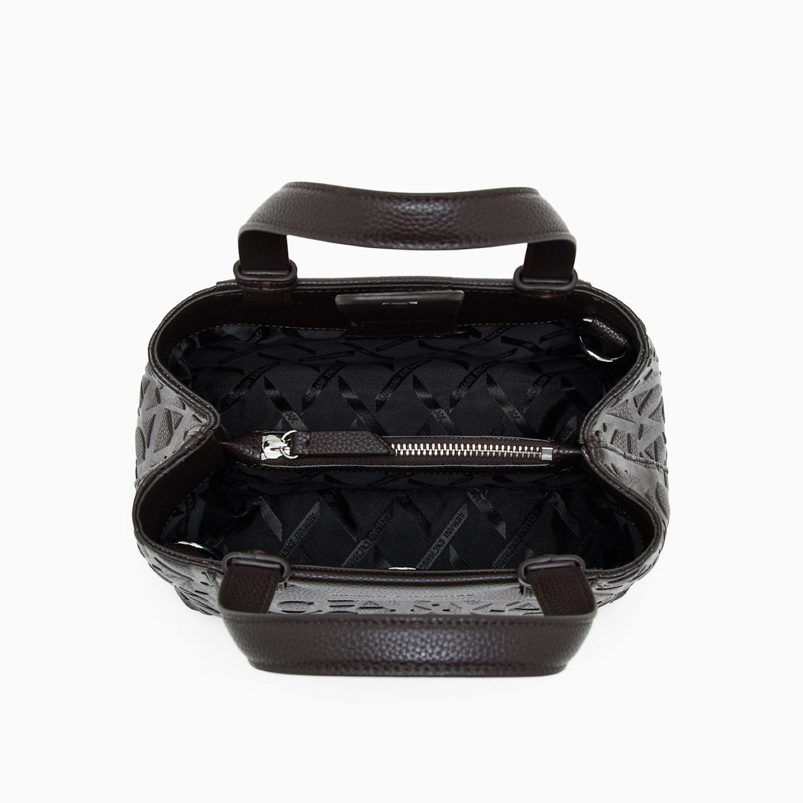 Дамска кафява чанта Armani Exchange Women Handbag XW001576 AF15774 U6032 Inside View