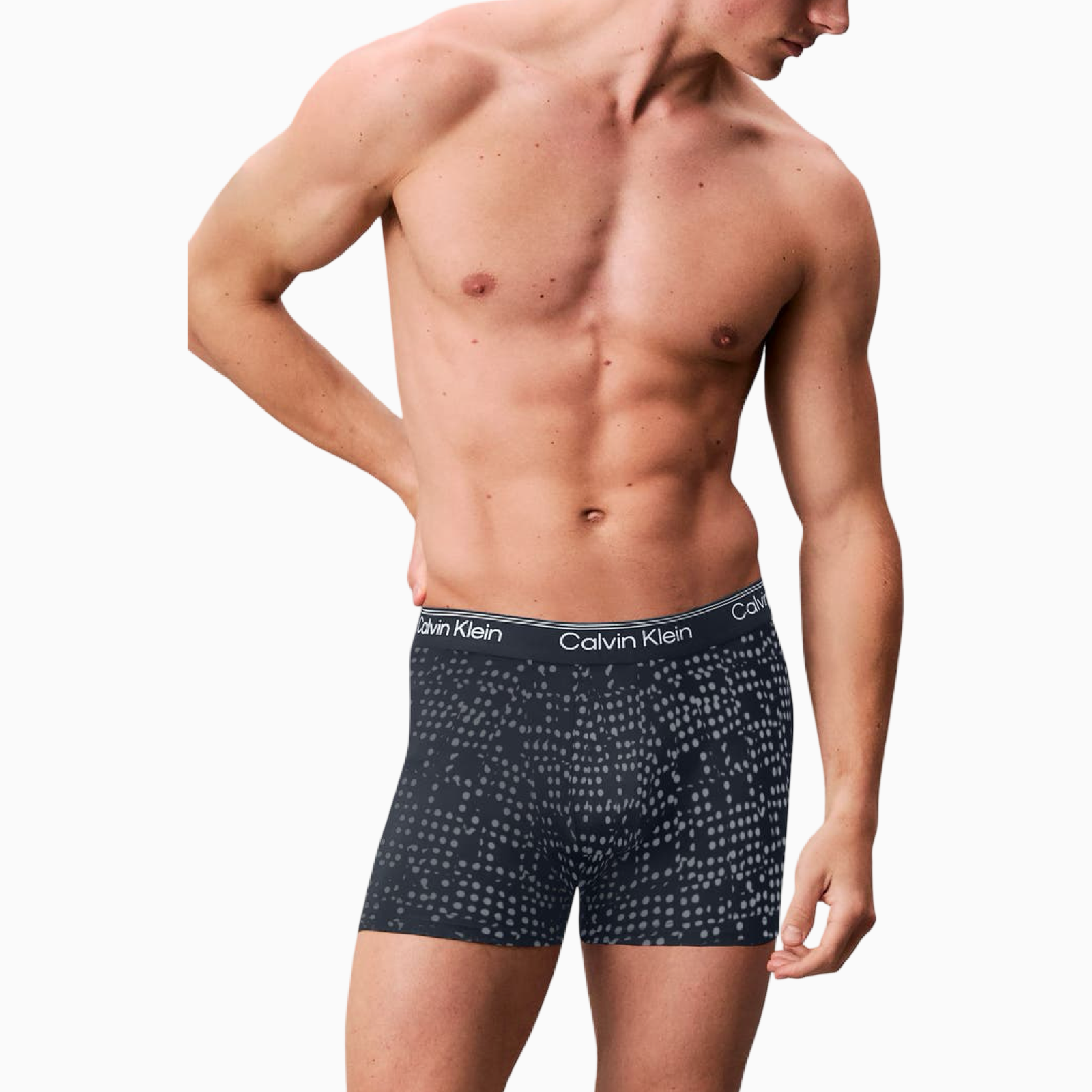 Мъжки боксерки Calvin Klein Men Boxers LV00NB4410 3ZV Model Front View