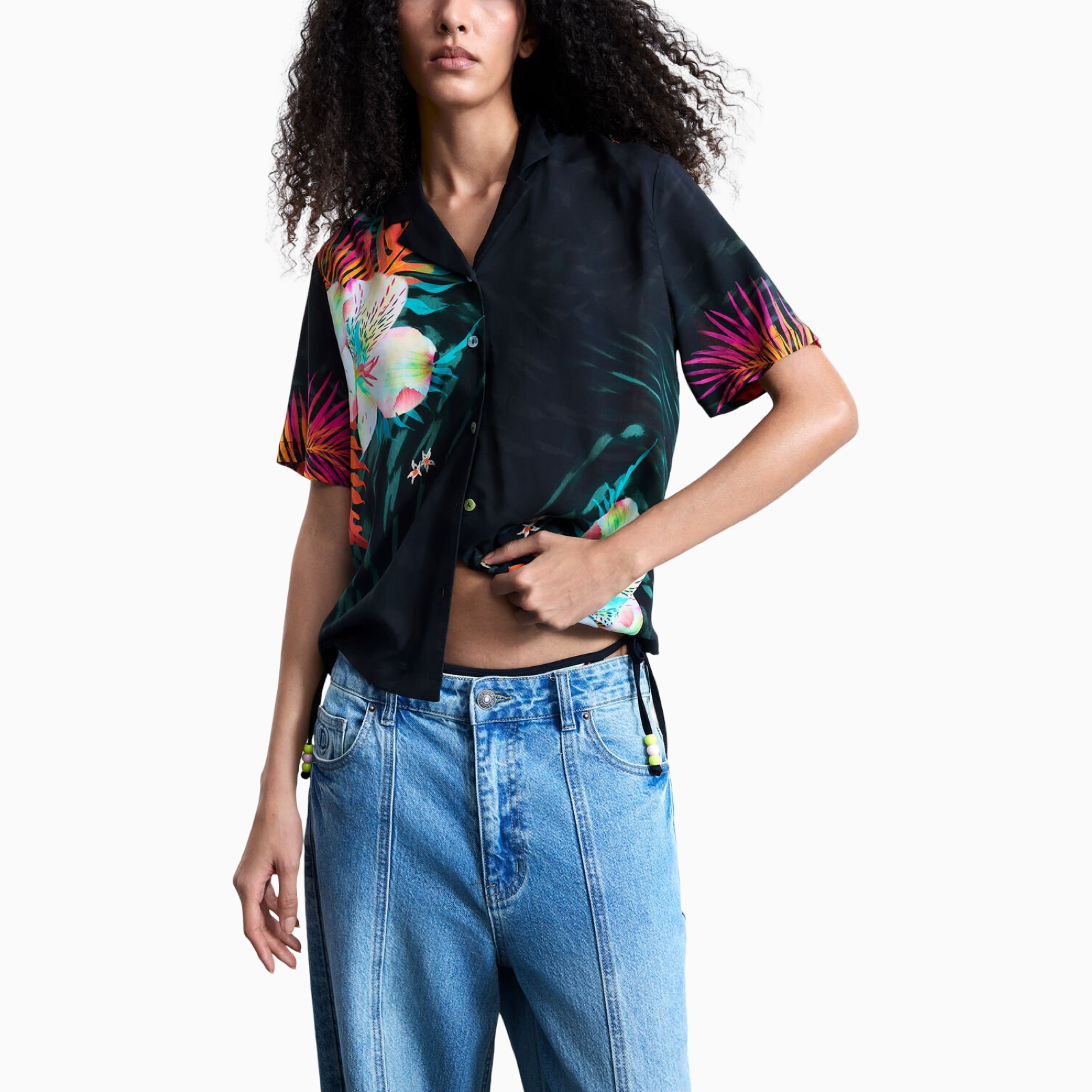 Дамска риза Desigual Women Shirt 26SWCW36 2000 Front View