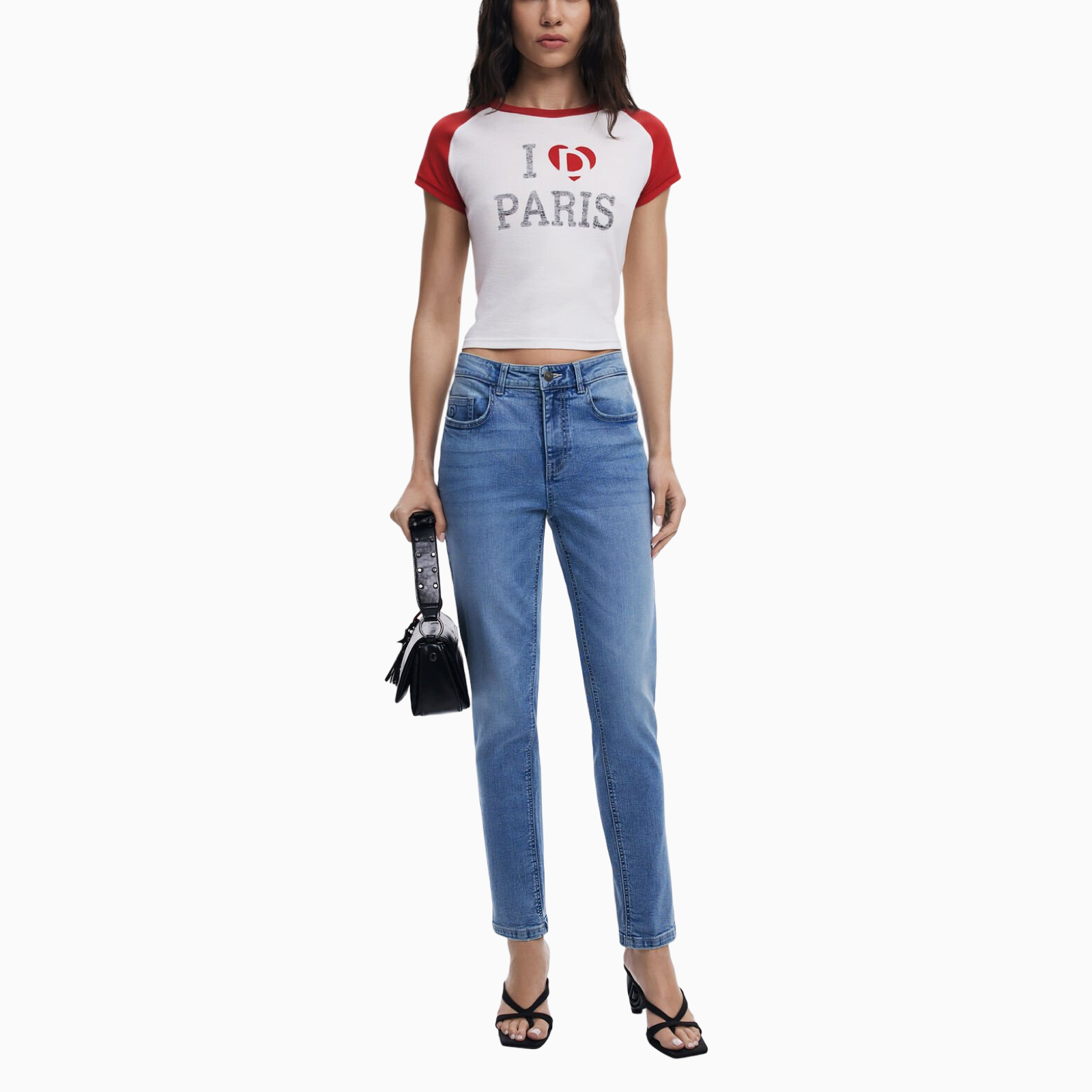 Дамски дънки Desigual 24WWDD57 Front View