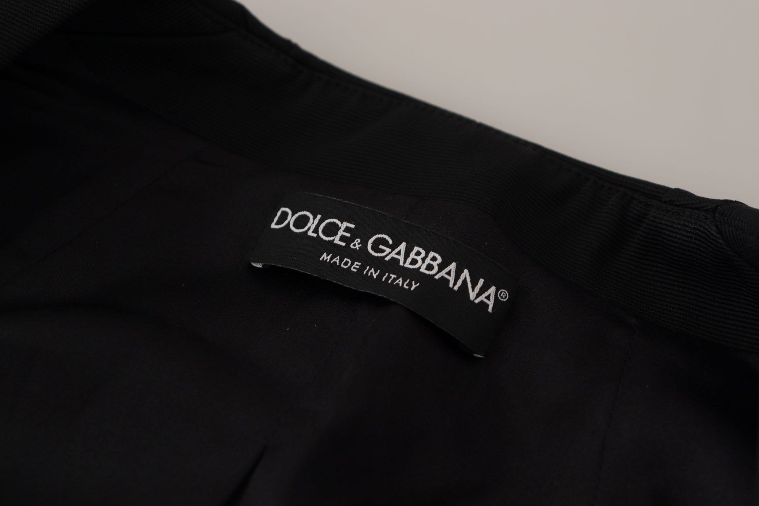 Dolce & Gabbana Елегантно черно яке с копринена подплата