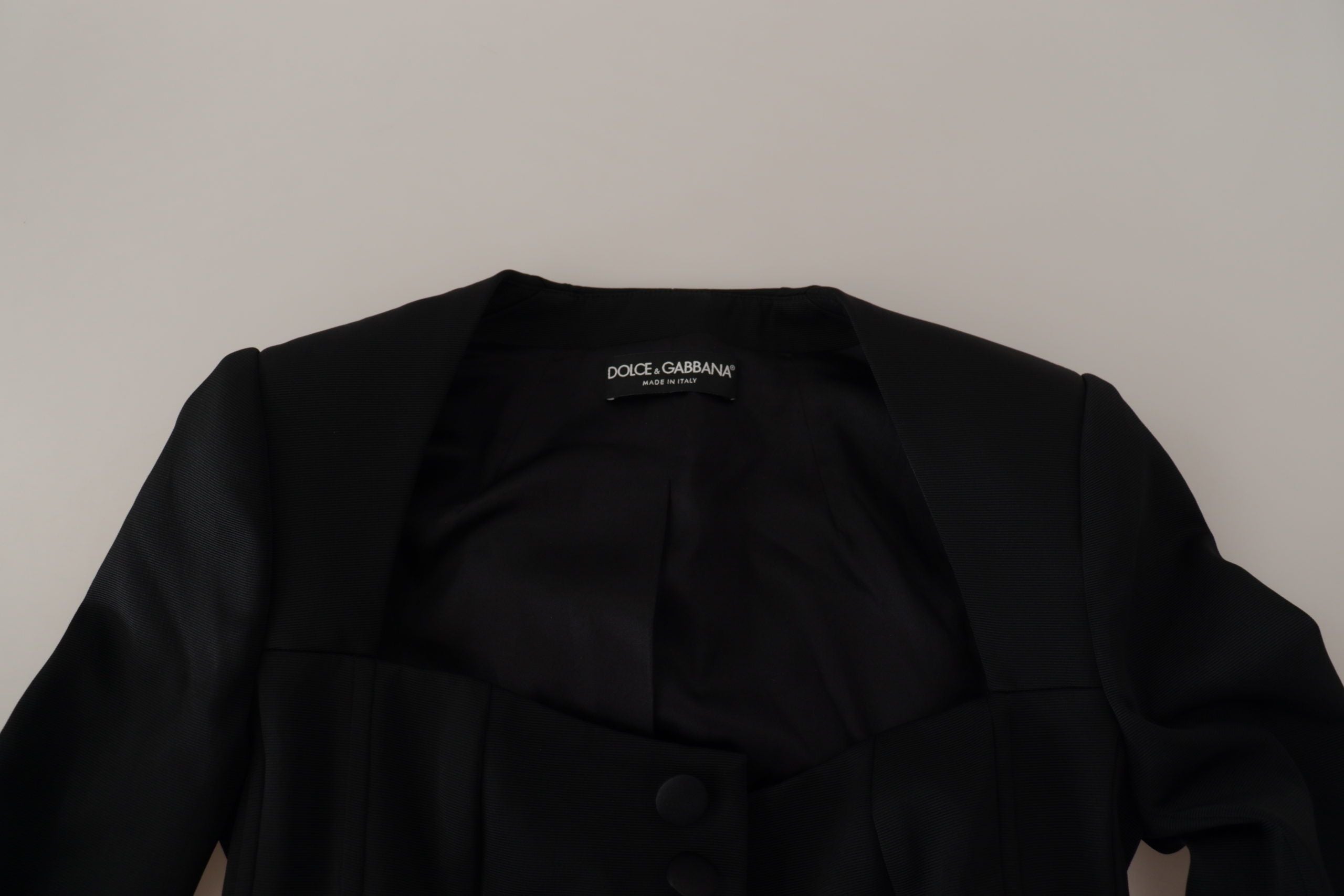 Dolce & Gabbana Елегантно черно яке с копринена подплата