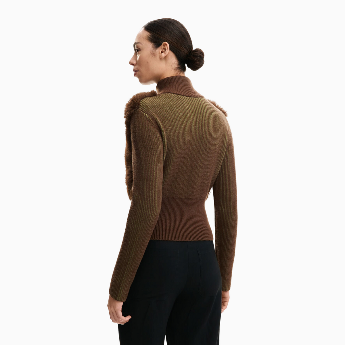 Дамска жилетка Desigual Women Cardigan 26SWJFX0 6000 Back View