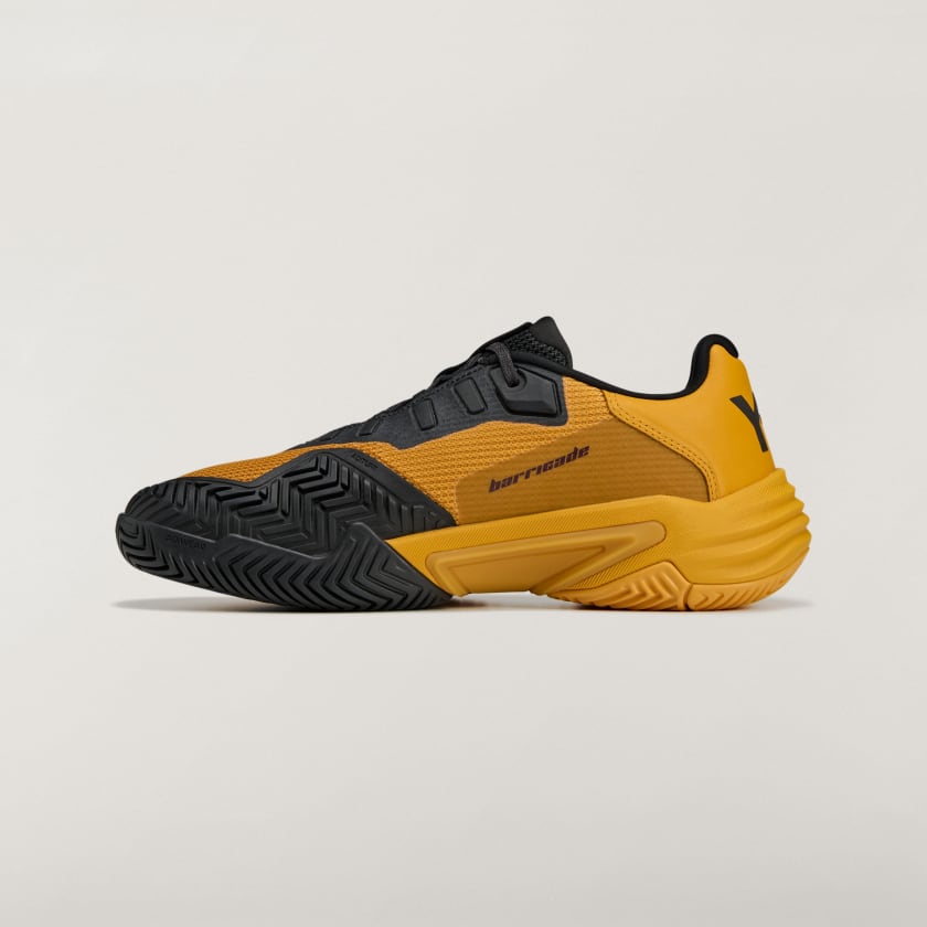 Мъжки маратонки за тенис Men’s sneakers Y-3 Barricade 13 Tennis Shoes
JH5766 Collegiate Gold / Collegiate Gold / Black medial view