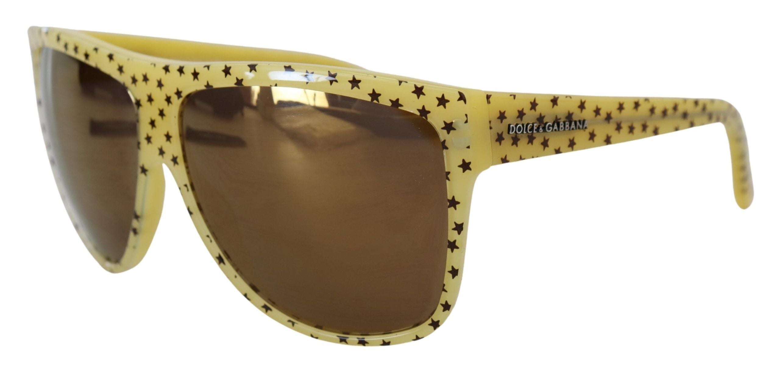Dolce & Gabbana Stellar Chic квадратни слънчеви очила в жълто