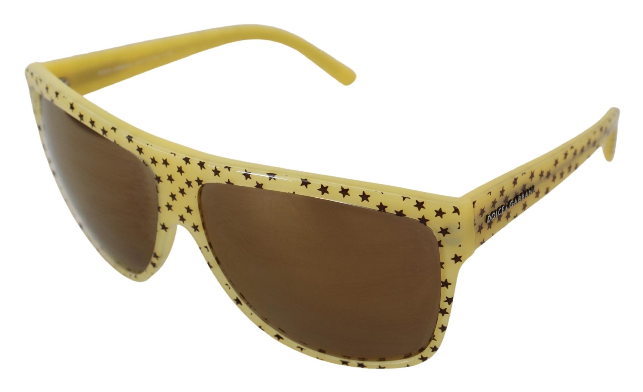 Dolce & Gabbana Stellar Chic квадратни слънчеви очила в жълто