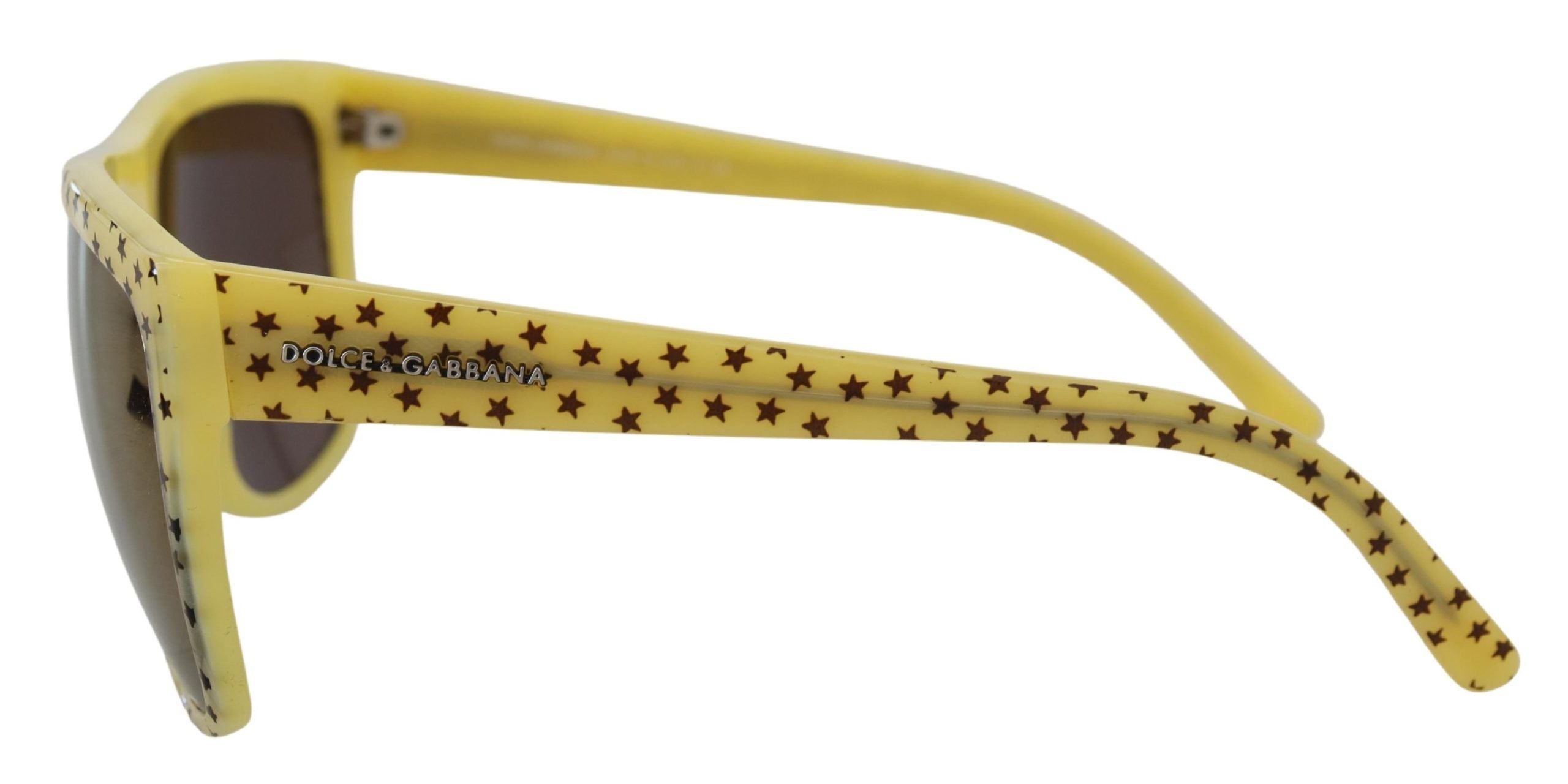 Dolce & Gabbana Stellar Chic квадратни слънчеви очила в жълто
