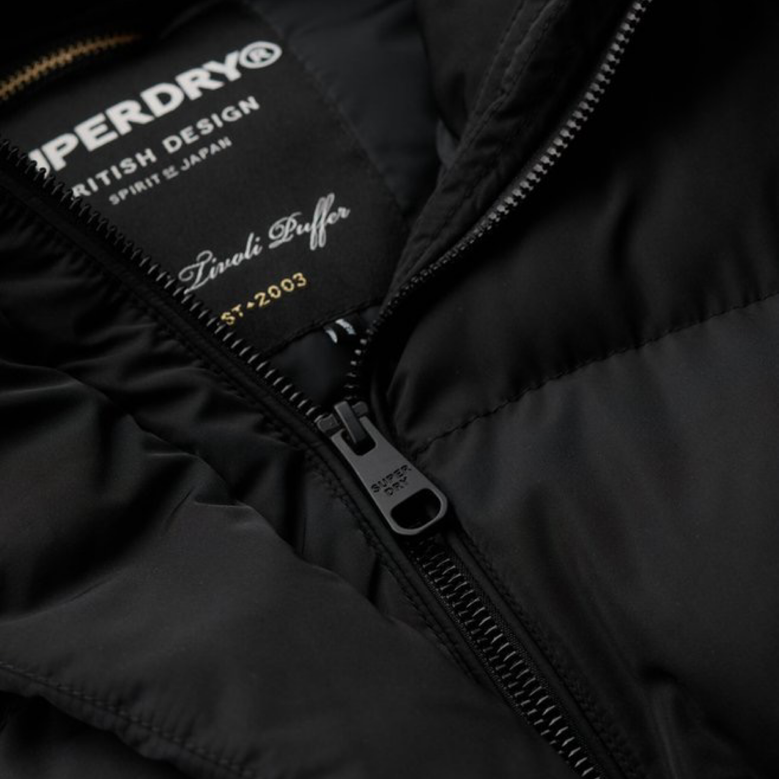 Дамско дълго черно яке Superdry Women Jacket Women Jacket W5011801A Close-Up