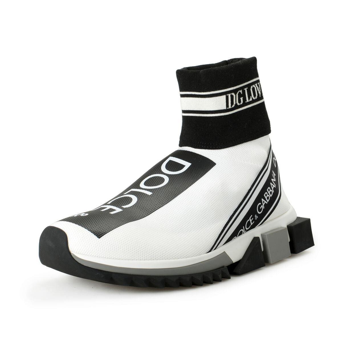Dolce & Gabbana Sorrento High Top Women Sneakers Lateral View