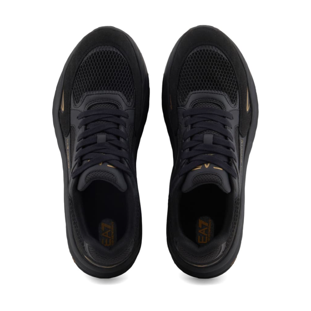Мъжки черни маратонки EA7 Emporio Armani Men Sneakers X8X178 XK382 M701 Top View