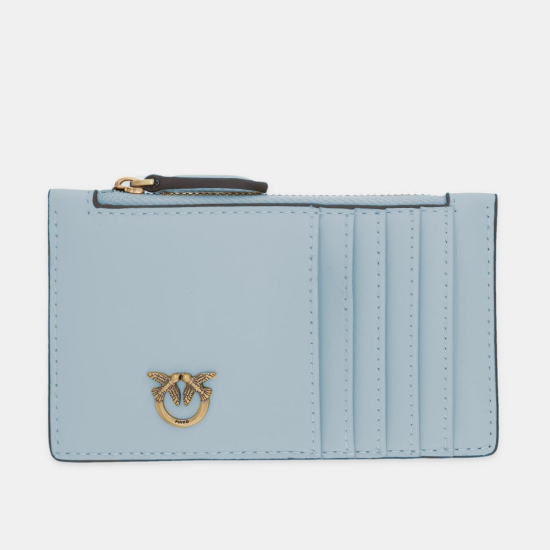 Дамски картхолдър Women’s cardholder wallet Pinko 100251 A0F1 E37Q Light Blue front view