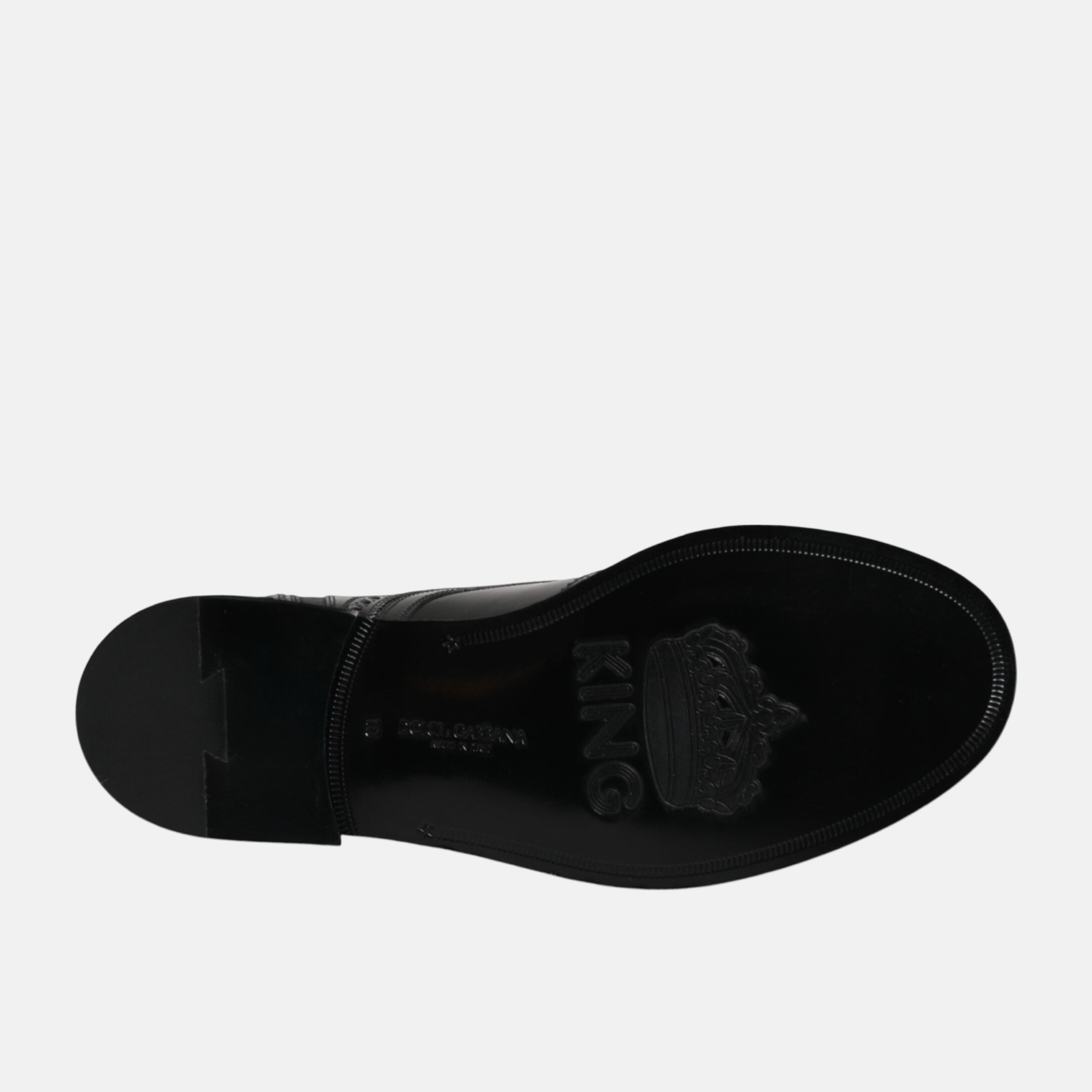 Dolce & Gabbana Vulcano Mid Calf Men Boots Insole View