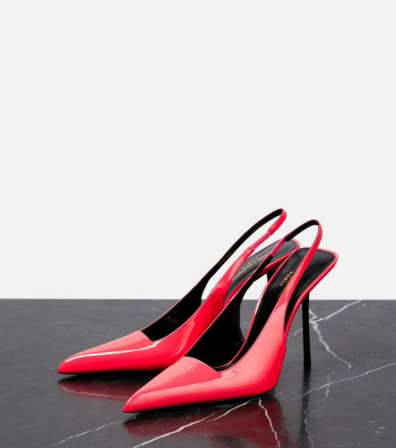 Дамски токчета Women’s sneakers Saint Laurent 105 P00776331 Highlighter Coral