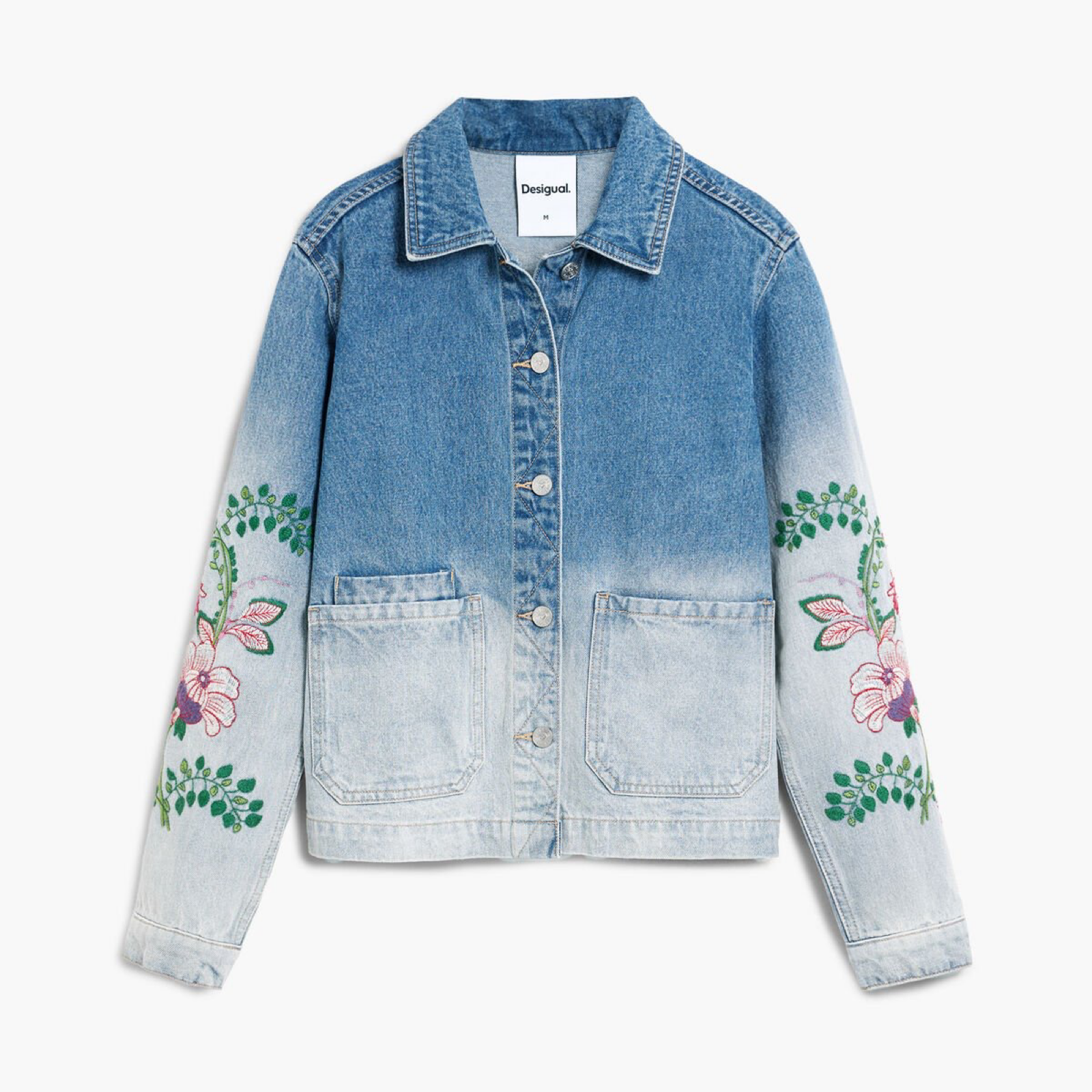 Дамско дънково яке Desigual Women Denim Jacket 26SWED16 5053 Front View
