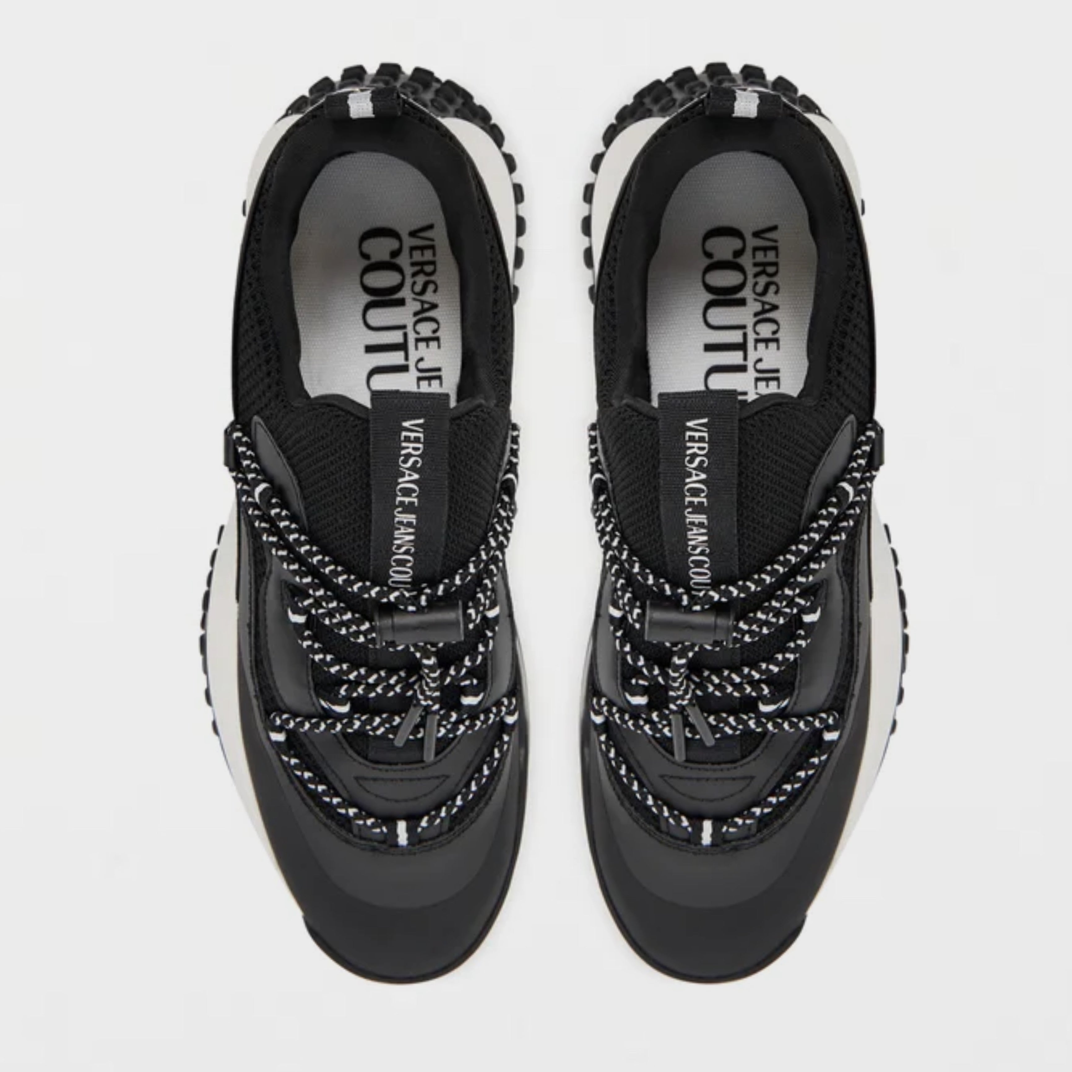 Мъжки маратонки Men’s sneakers Versace Jeans Couture 79YA3SN2 ZSD01 899 Black top view